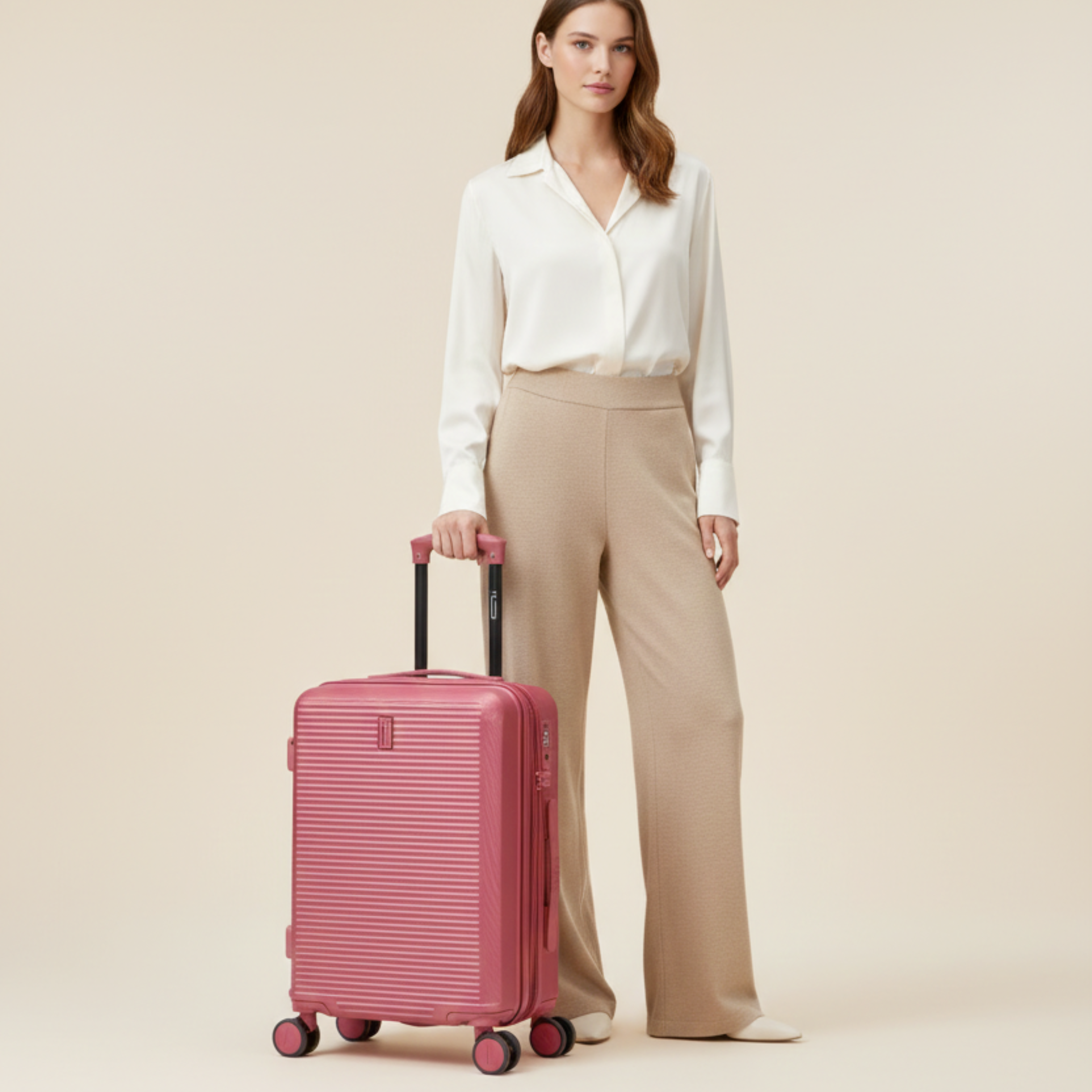 Valise Cabine 55 cm ABS – Linea Premium - Extensible & Serrure TSA