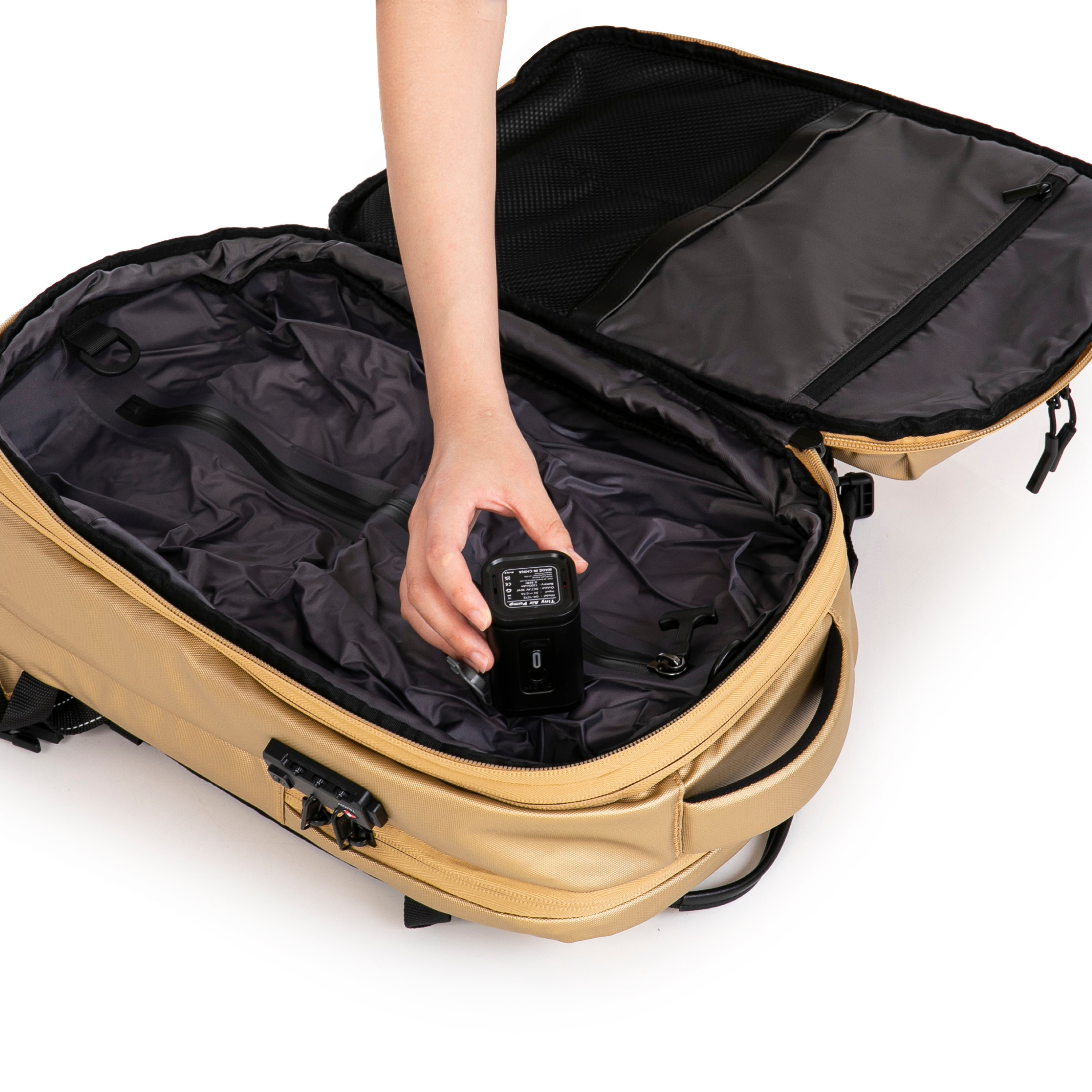 Sac à dos compressible V2 – Avec ou sans pompe, sac de compression inclus