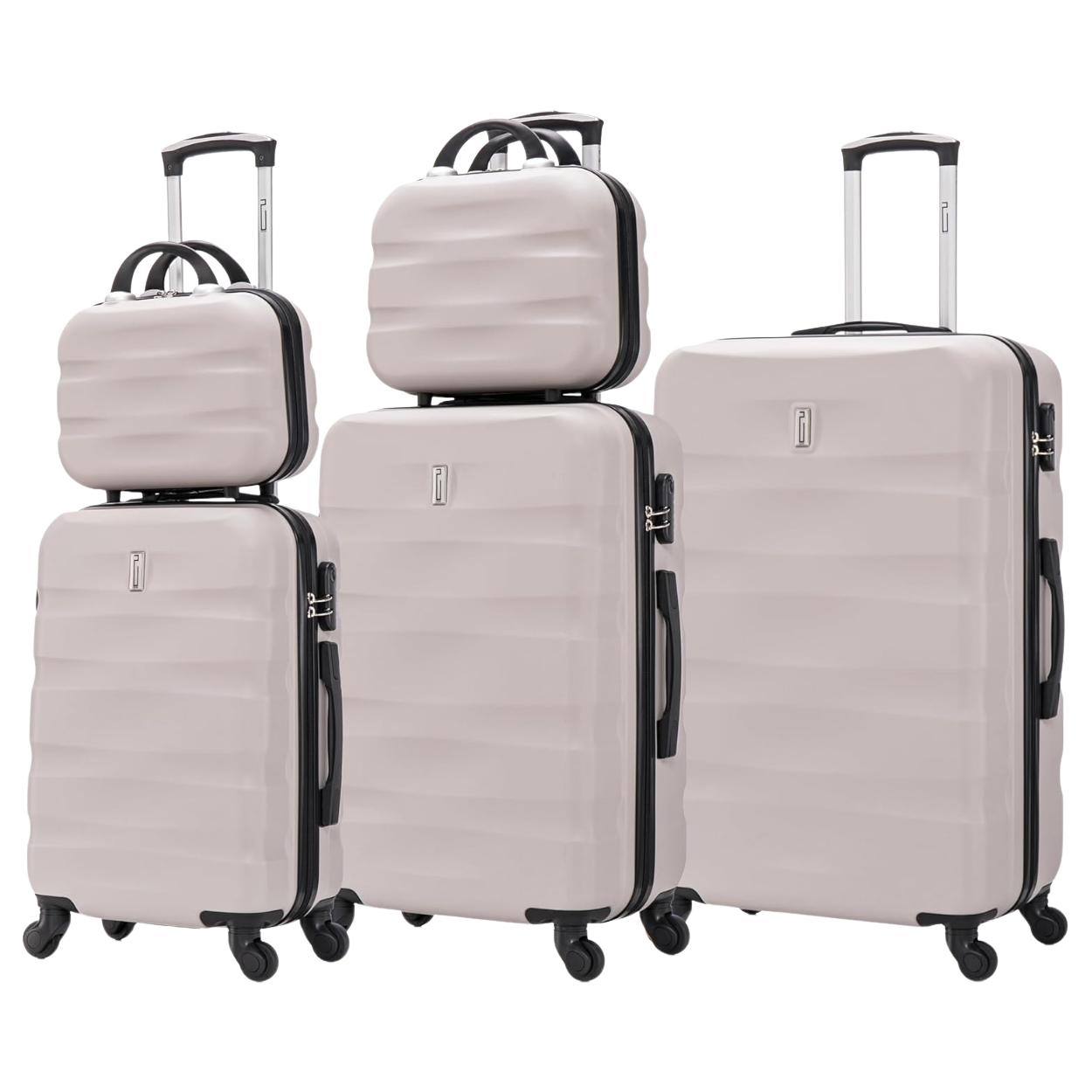 SET - Set 5 Valises - ABS (XL-75cm) (L-65cm) (S-55cm)