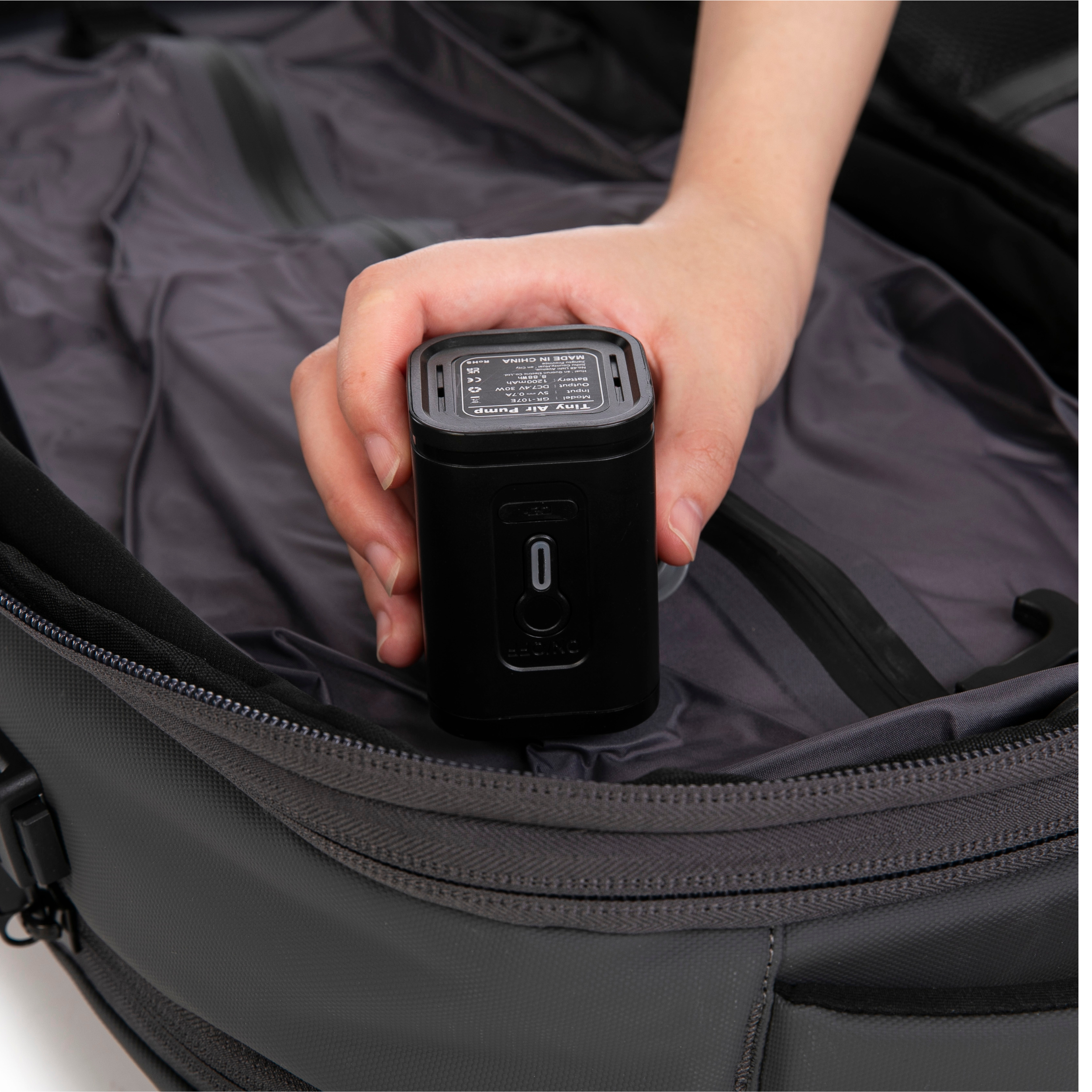 Sac à dos compressible V2 – Avec ou sans pompe, sac de compression inclus