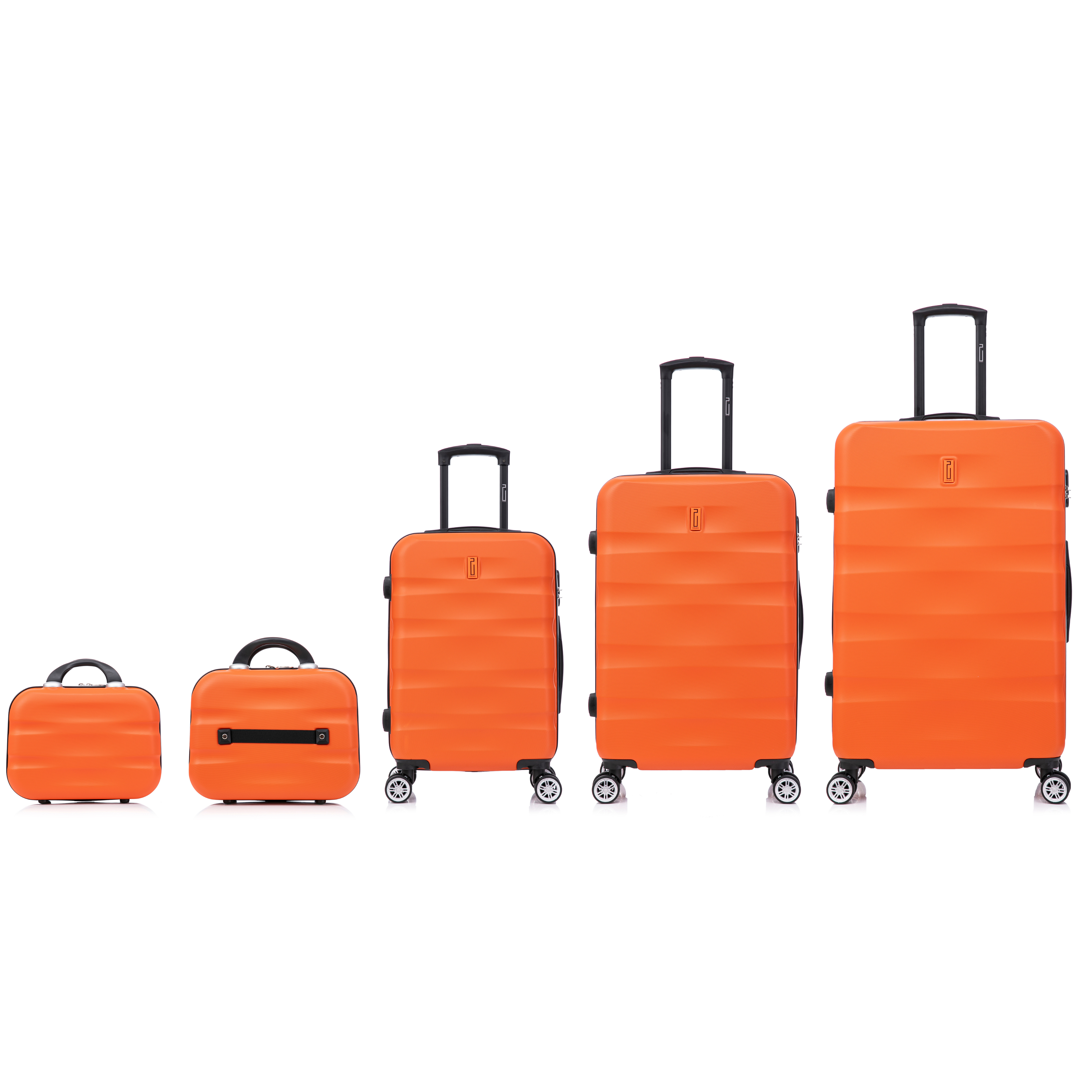 5-piece AeroWave suitcase set | Cabin suitcase | Medium suitcase | Large suitcase | 2x Vanity case - Blue