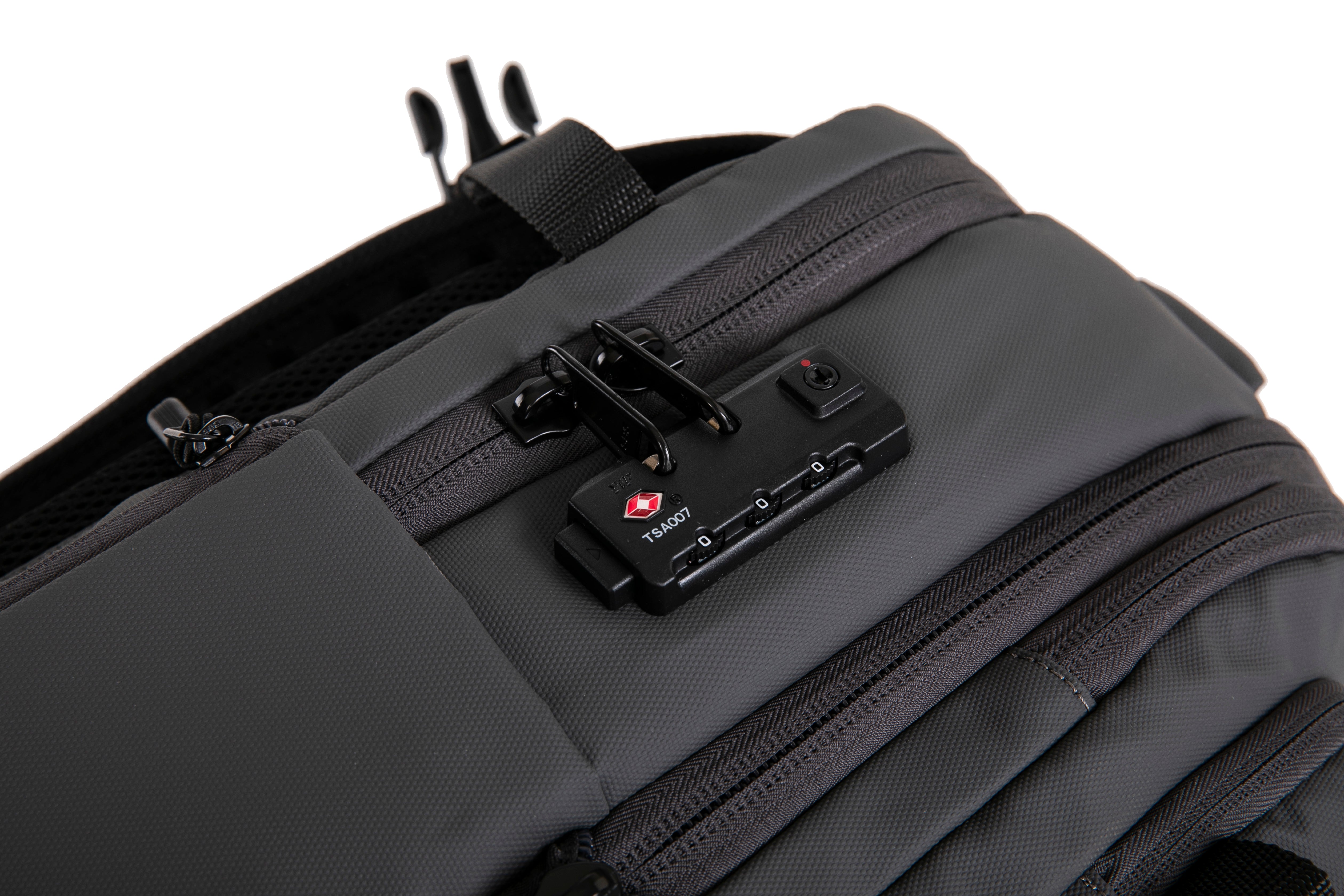 Mochila de viaje | Mochila de vacío | Impermeable – Negro con bomba