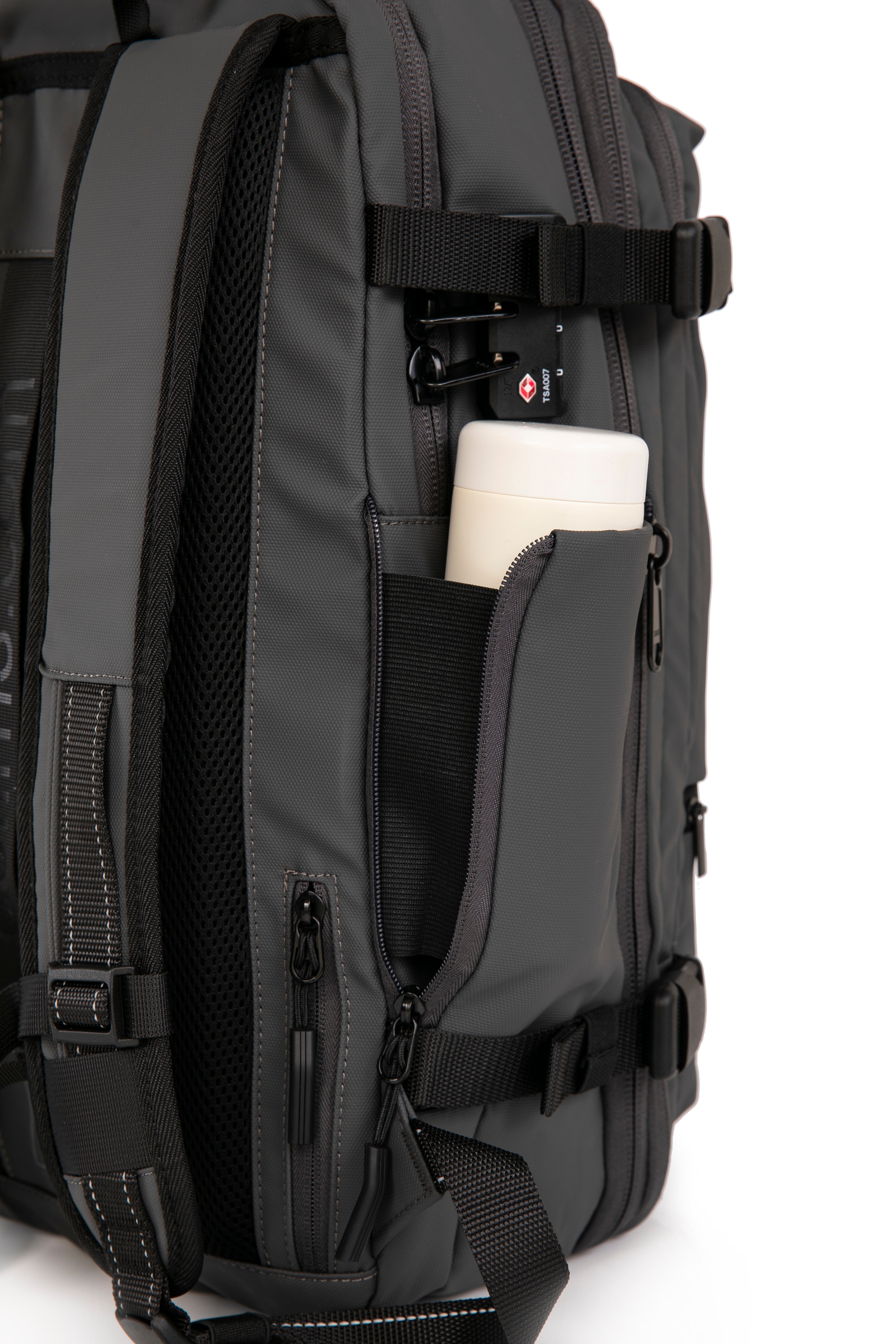 Mochila de viaje | Mochila de vacío | Impermeable – Negro con bomba