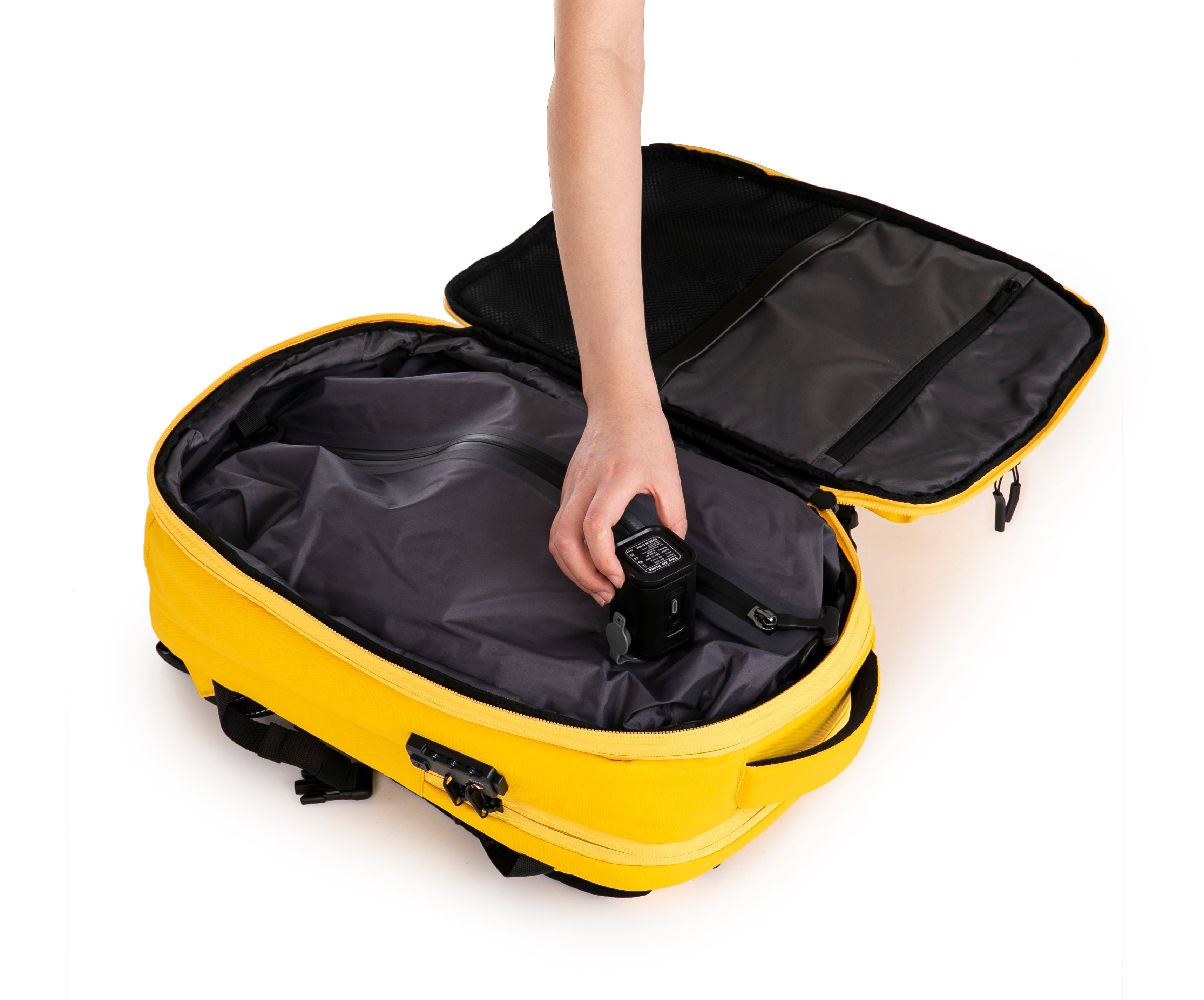 Mochila de viaje | Mochila de vacío | Impermeable – Negro con bomba