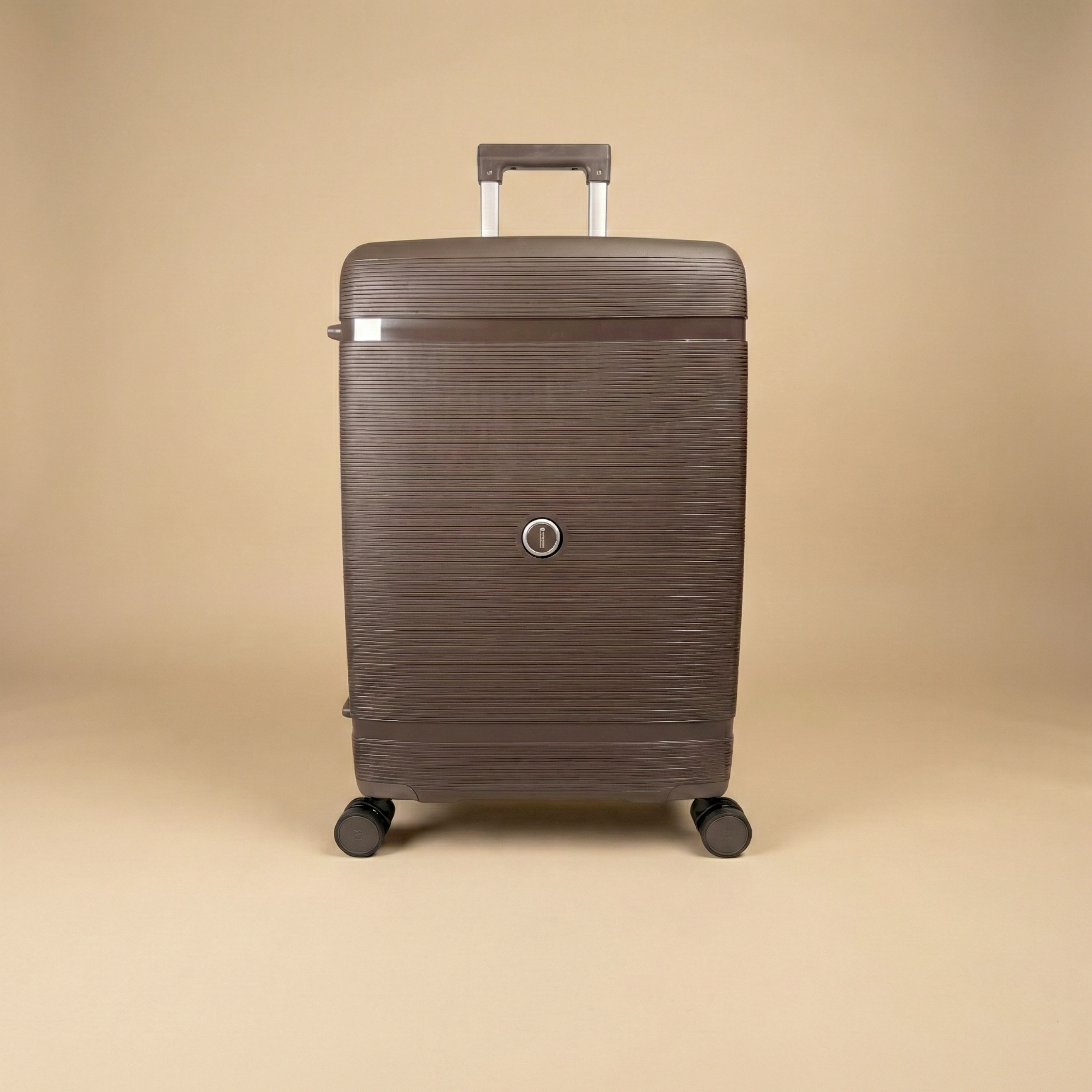 Set 3 Valises – Polypropylène (XL-75cm) (L-65cm) (S-55cm) – Marron Taupe