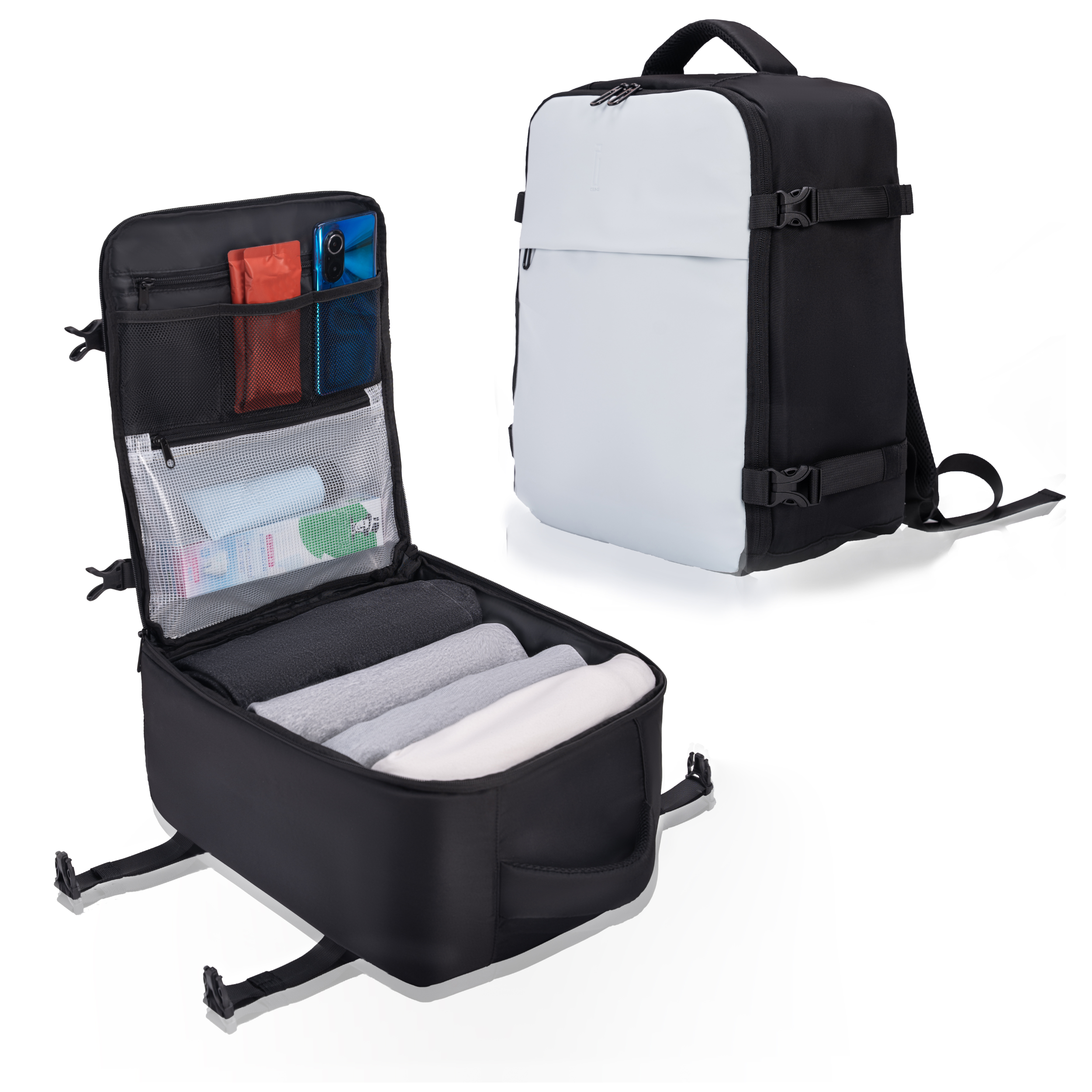 Sac à dos 40x30x20 CELIMS - Bagage à Main - Imperméable - Noir