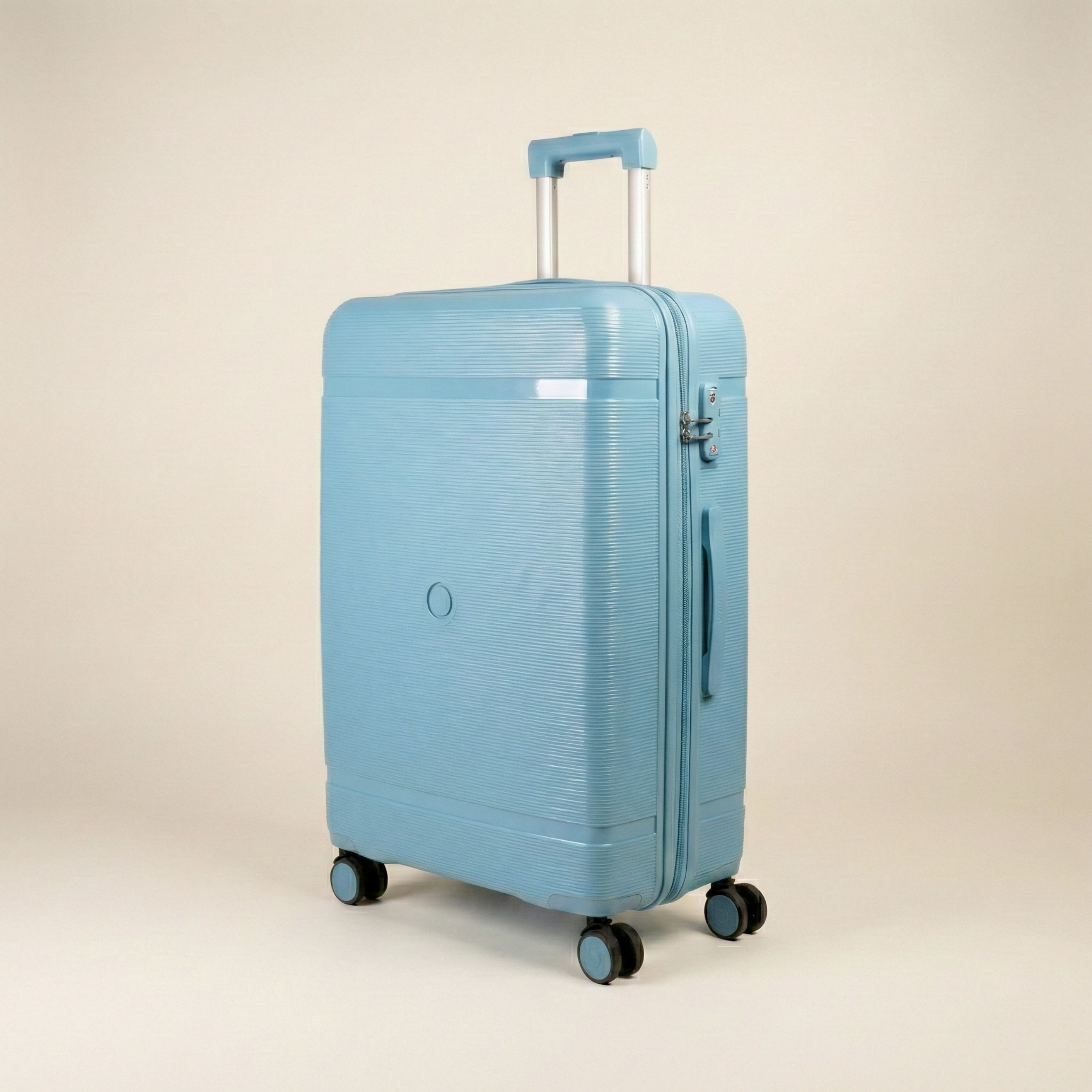 Set 3 Valises – Polypropylène (XL-75cm) (L-65cm) (S-55cm) – Bleu Pastel