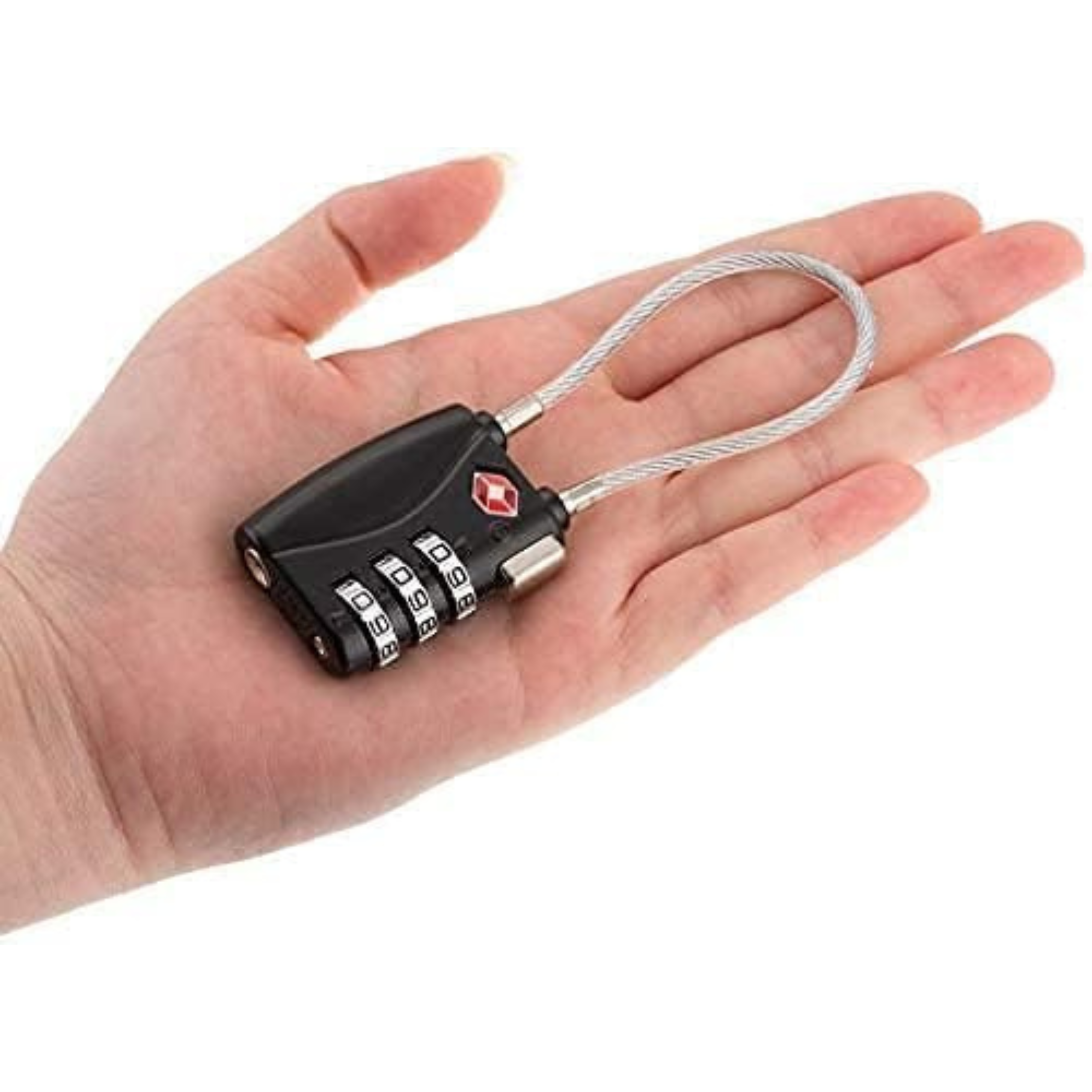 TSA Luggage Lock | Combination Lock | Suitcase Lock | Ideal Protection for Your Baggage | Black