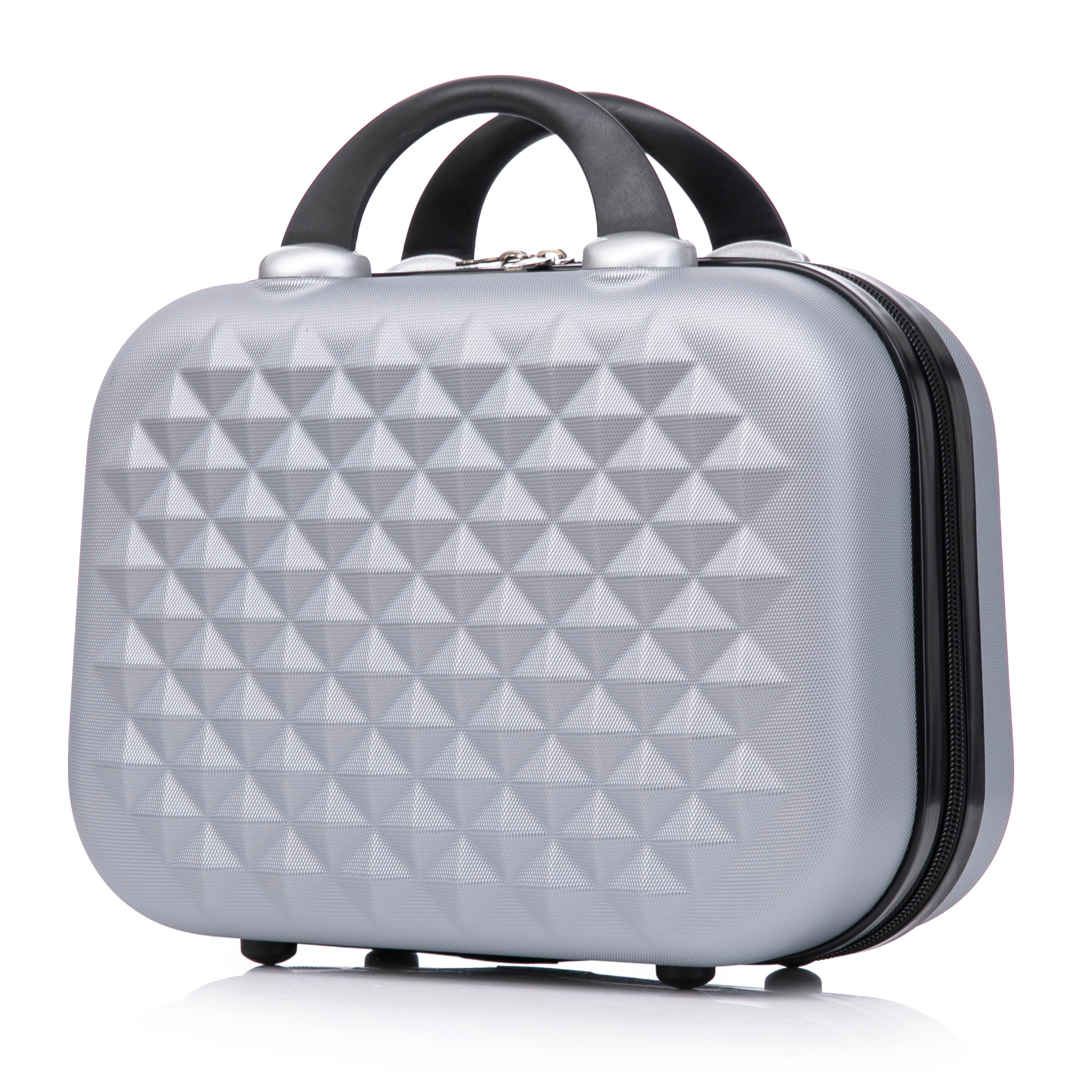 Großer Koffer mit Urban Vanity Case | Großer Hartschalenkoffer | 75x45x28 | Schwarz