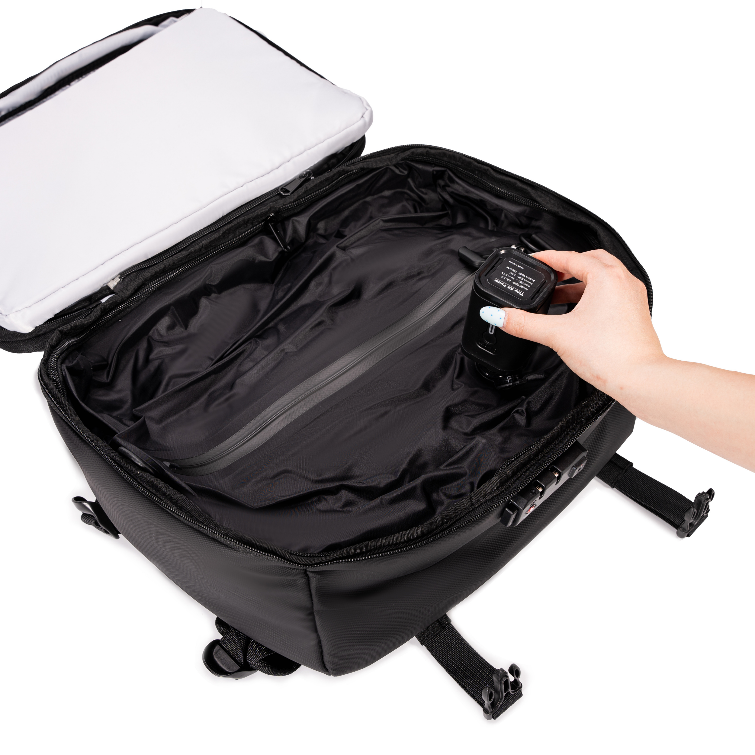 AirPlus – Sac à dos Sous Vide 40x30x20 CELIMS - Bagage à Main - Imperméable - Compartiment Ordinateur Amovible