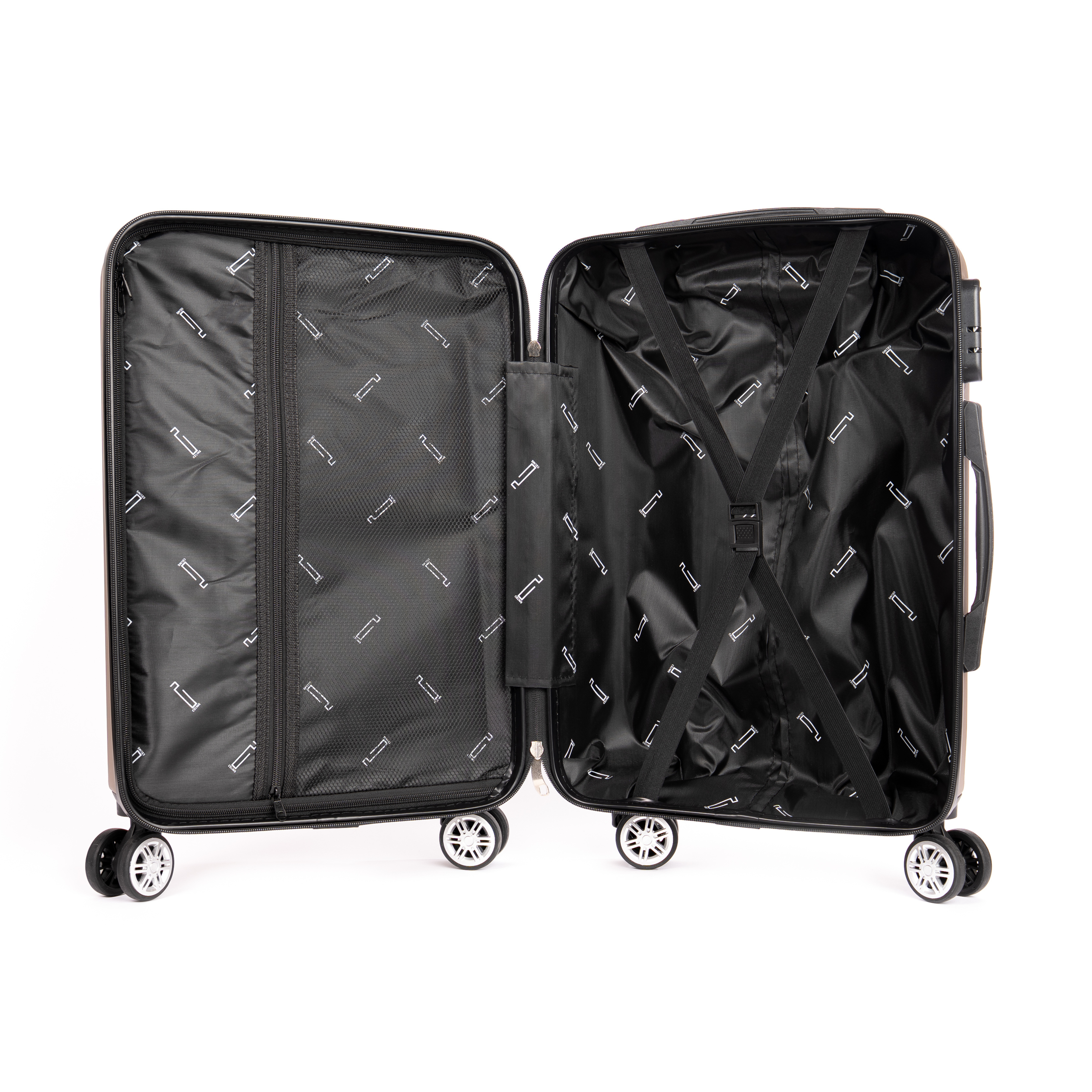 SET - Set 4 Pièces - ABS (XL-75cm) (L-65cm) (S-55cm) (Vanity-30cm)