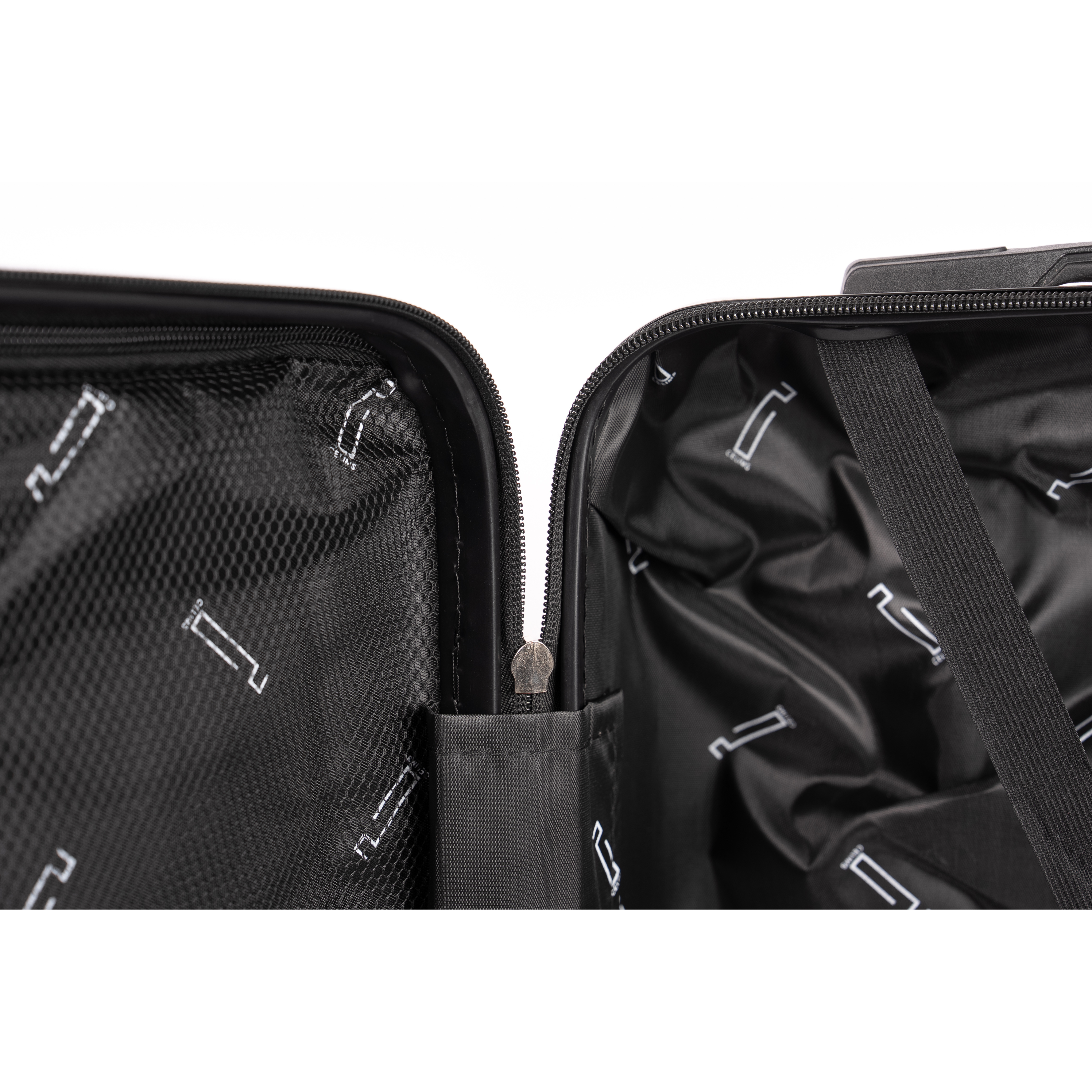4-teiliges Wochenendkoffer-Set – Schwarz (Kabine, mittel, groß + Schminktisch)