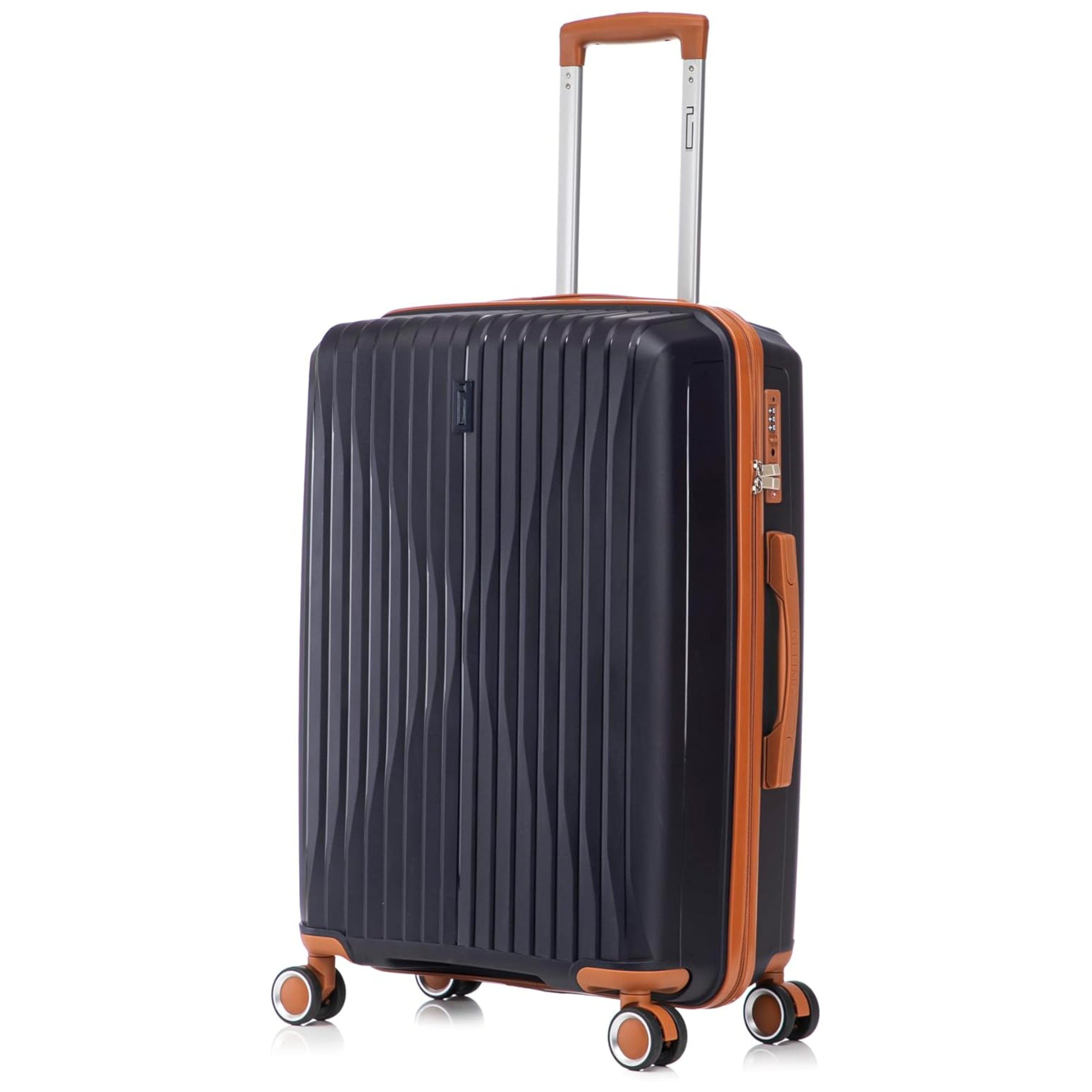 Mittlerer Koffer aus Polypropylen | 20 kg Koffer | 65x40x25 | Schwarz