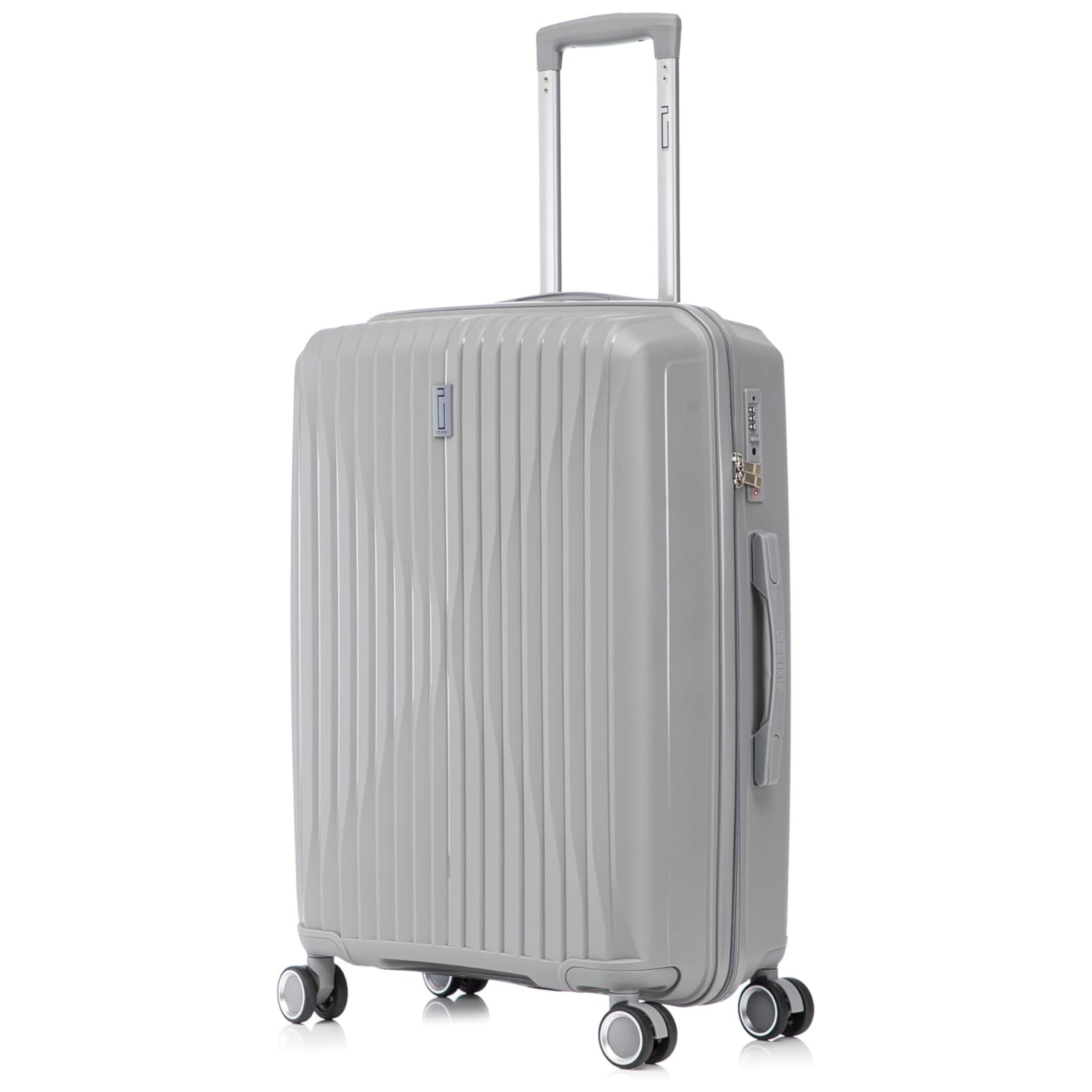 Mittlerer Koffer aus Polypropylen | 20 kg Koffer | 65x40x25 | Schwarz