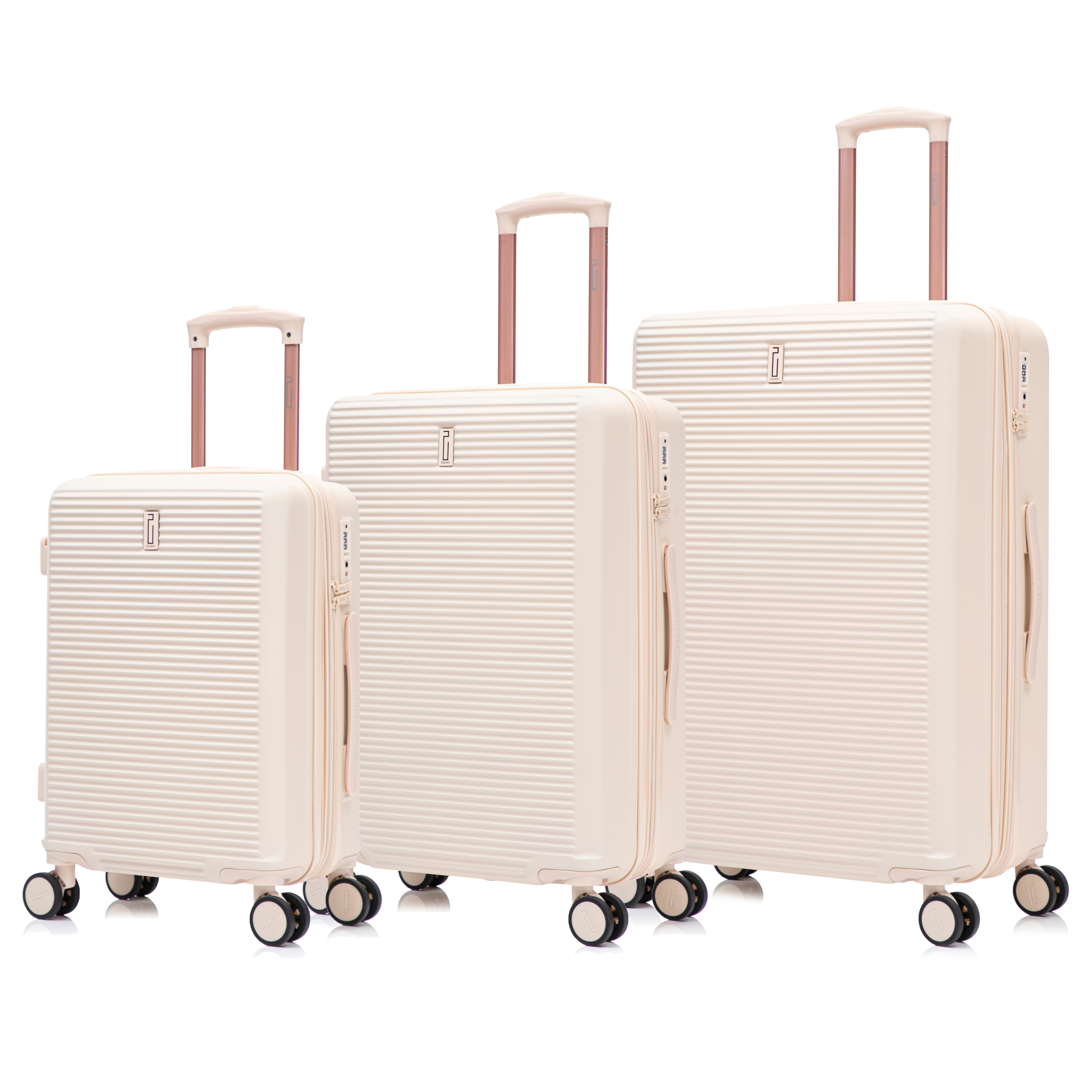 Set 3 Valises Linea Premium – ABS Extensible (XL-75cm) (L-65cm) (S-55cm)