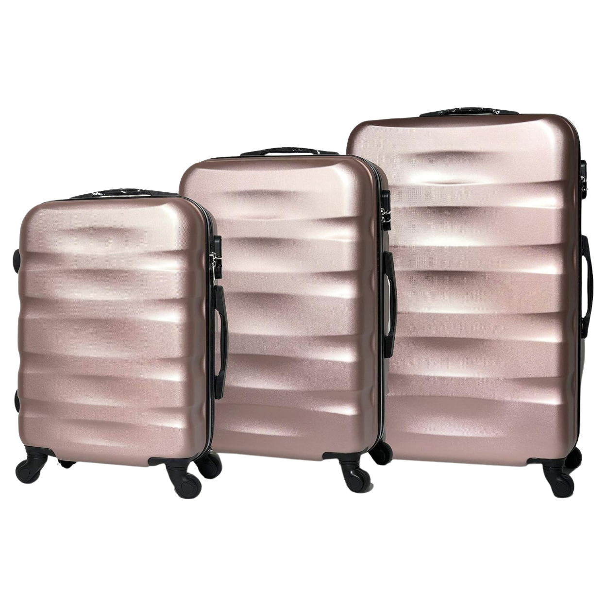 AeroWave 3-piece suitcase set | Cabin suitcase | Medium suitcase | Large suitcase - Green