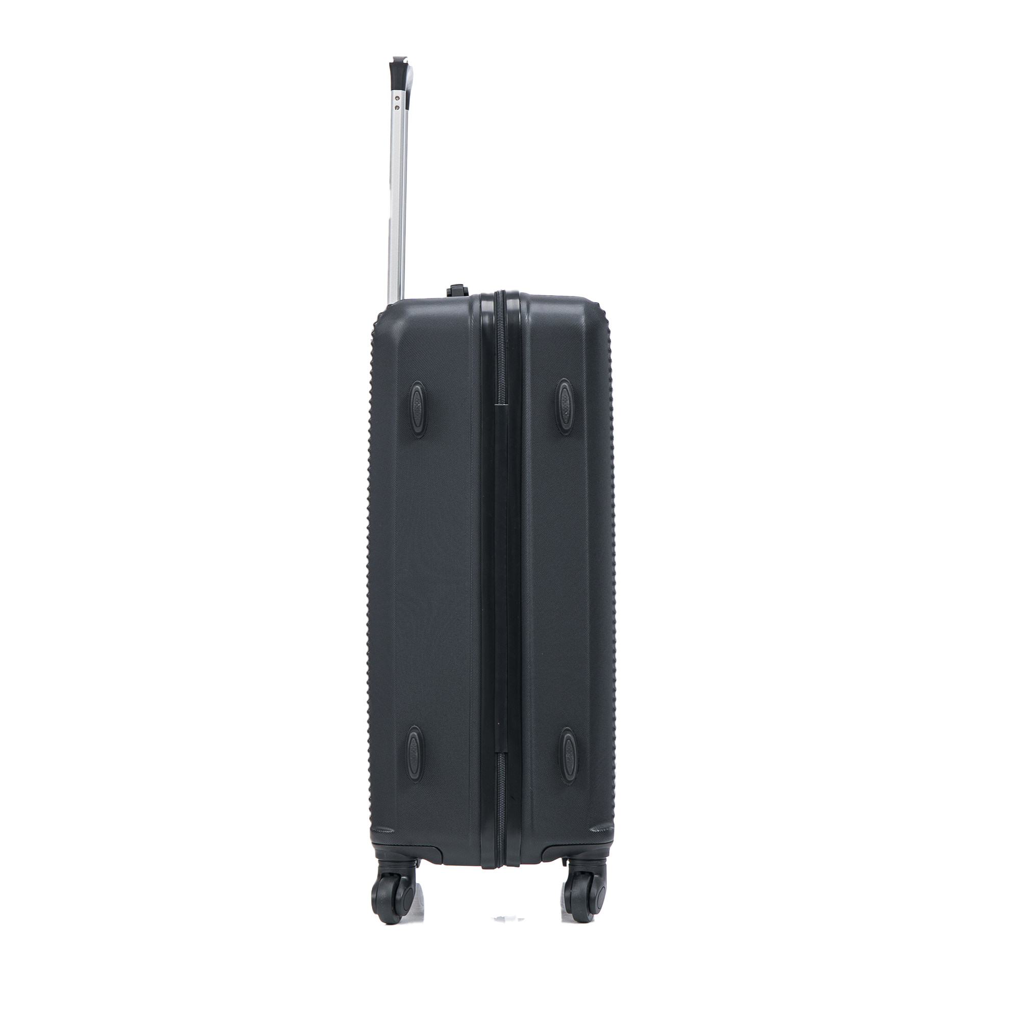 4-teiliges Wochenendkoffer-Set – Schwarz (Kabine, mittel, groß + Schminktisch)
