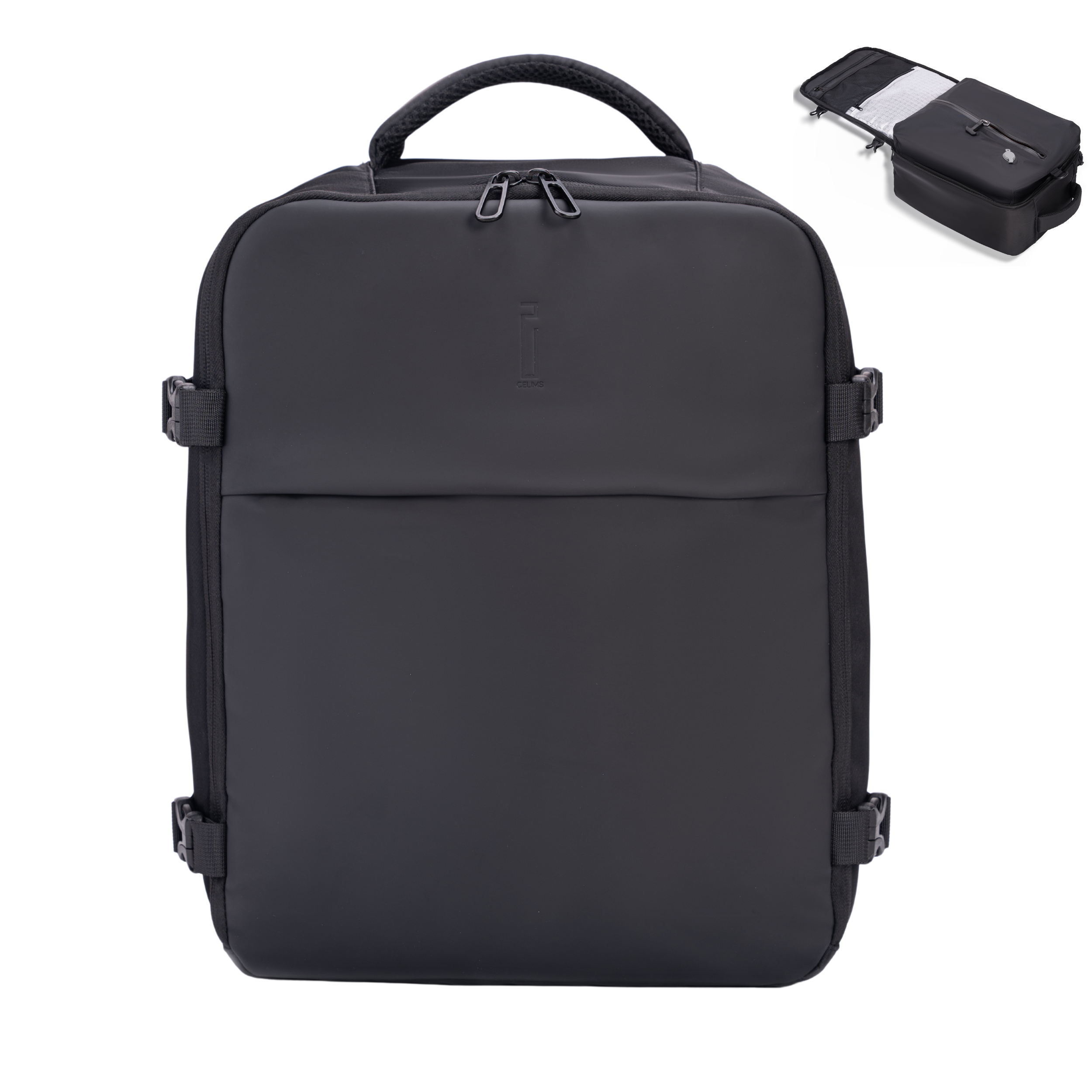 Sac à dos Sous Vide 40x30x20 CELIMS - Bagage à Main - Imperméable - Gris