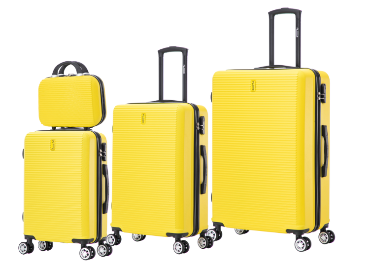 4-teiliges Wochenendkoffer-Set – Schwarz (Kabine, mittel, groß + Schminktisch)