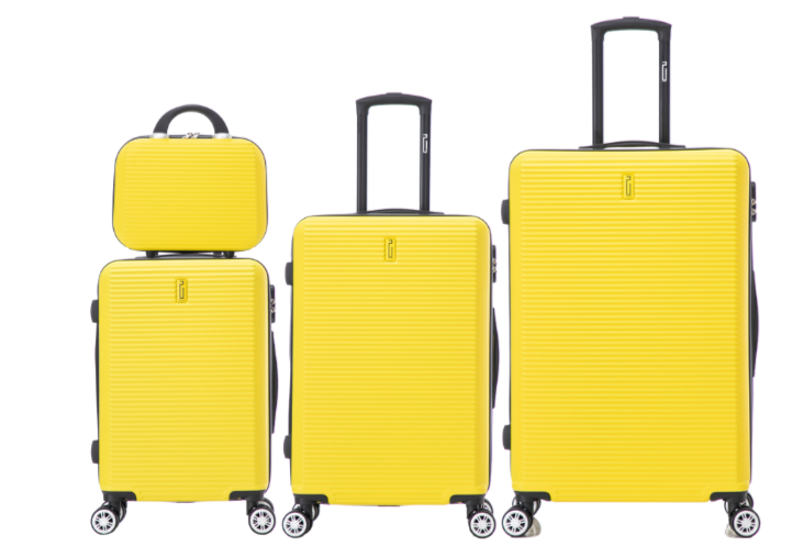 4-teiliges Wochenendkoffer-Set – Schwarz (Kabine, mittel, groß + Schminktisch)