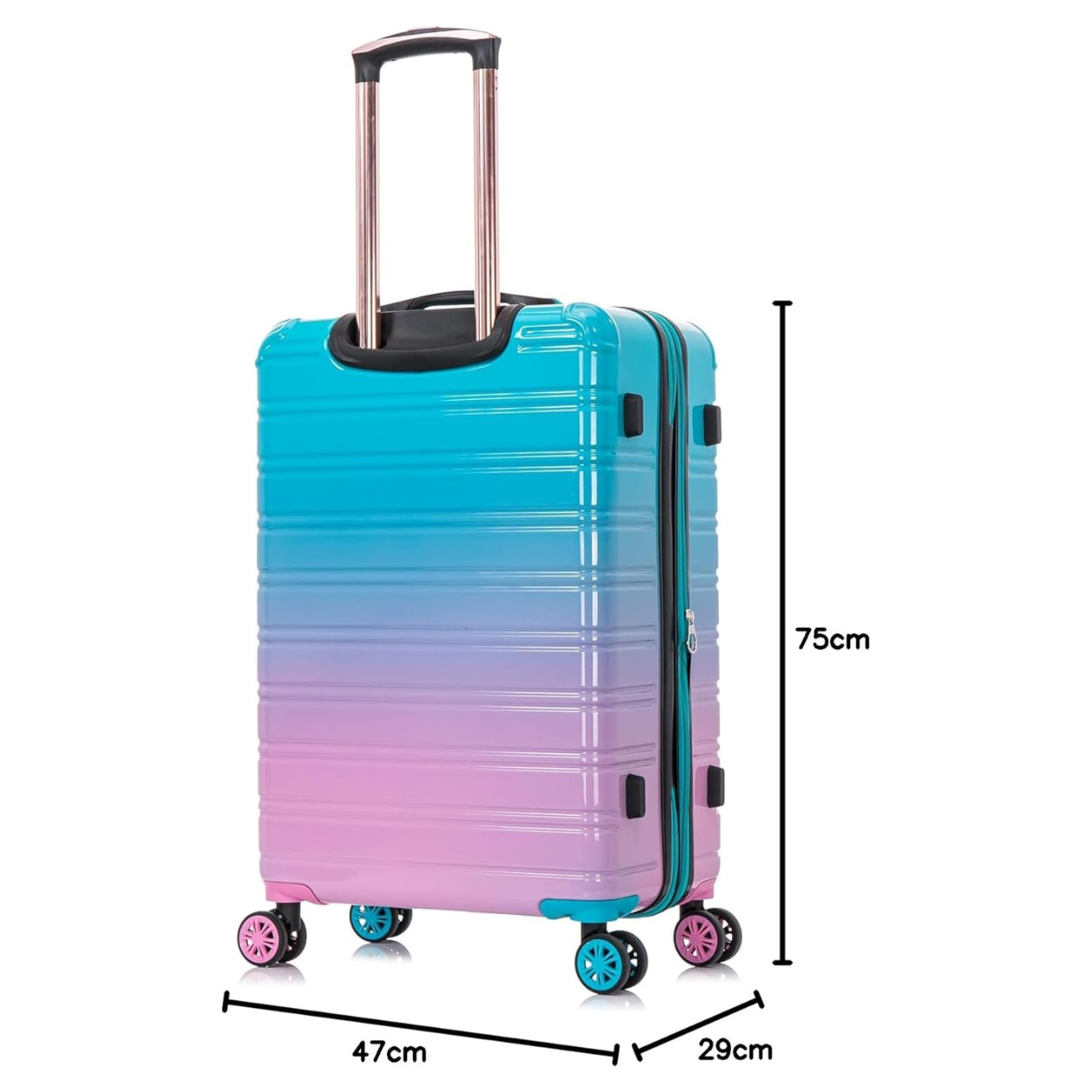 Valise_Cabine_Valise_Polycarbonate_55x35x25_Degrade_Turquoise_Celims_France