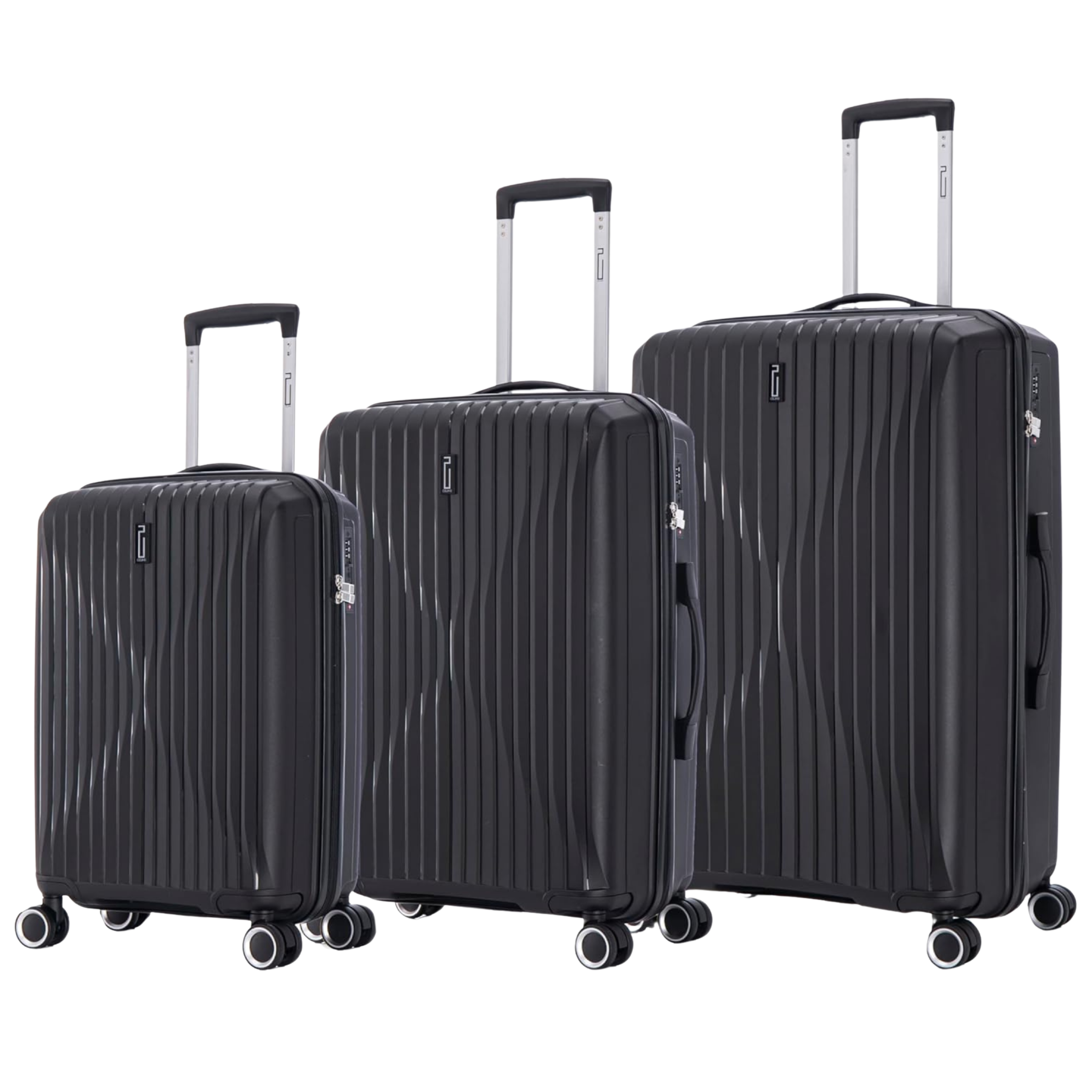SET - Set 3 Valises - Polypropylène (XL-75cm) (L-65cm) (S-55cm)