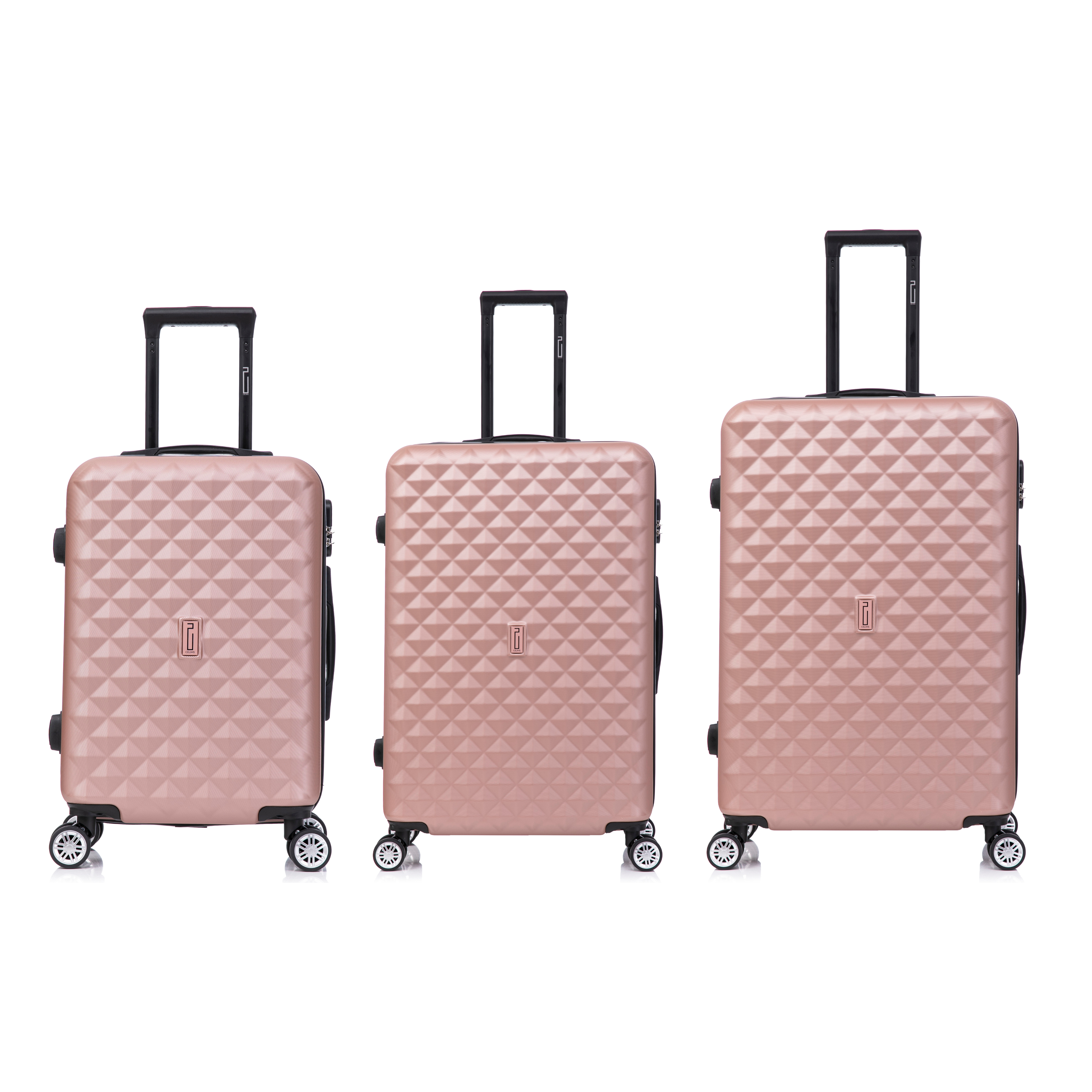 Urban 3-teiliges Kofferset | Kabinenkoffer | Mittlerer Koffer | Großer Koffer – Roségold