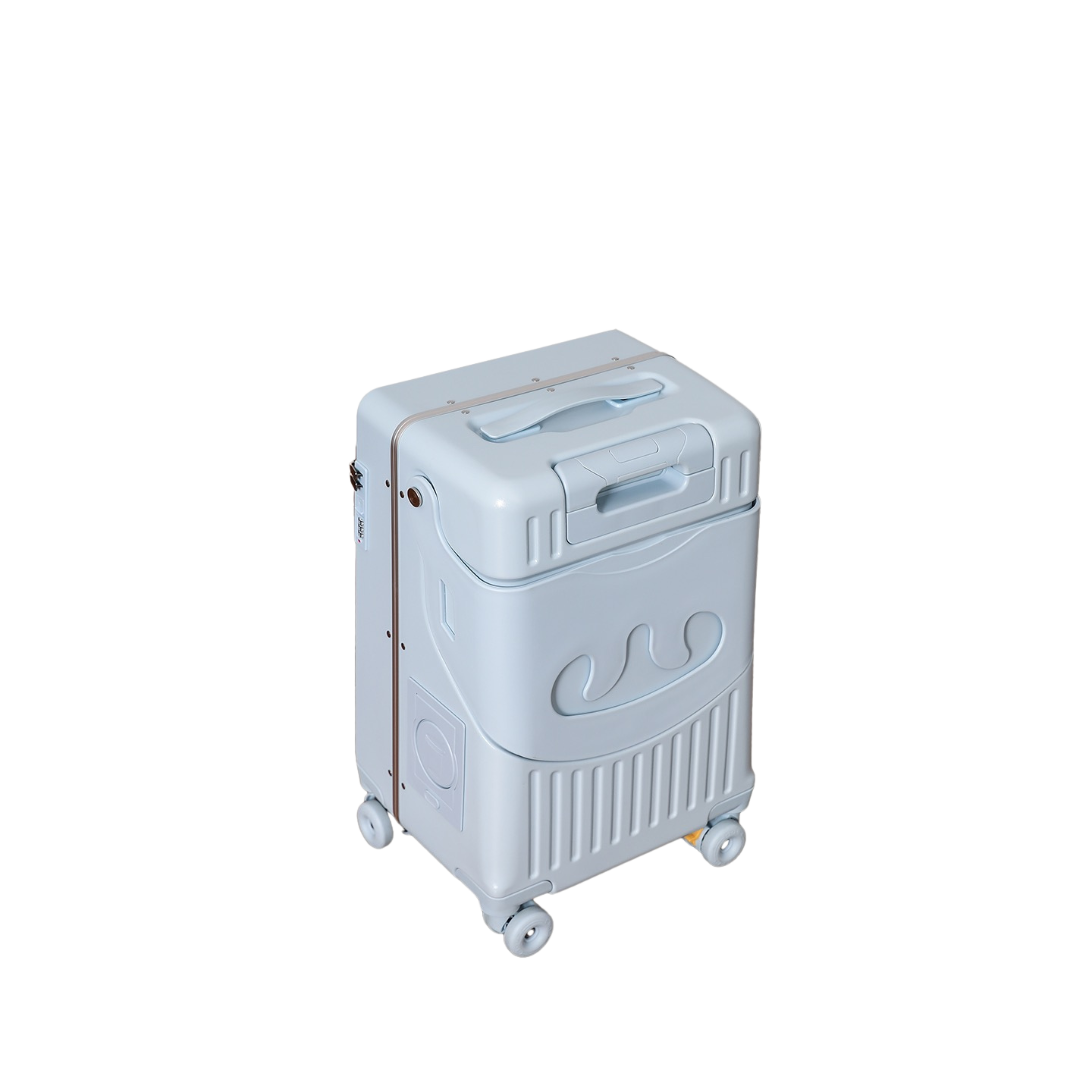 Valise Cabine avec Siège Enfant PopSeat - 55x35x25 - Porte USB - roulettes Ultra Résistantes avec Frein - Porte Gobelet - Cadenas