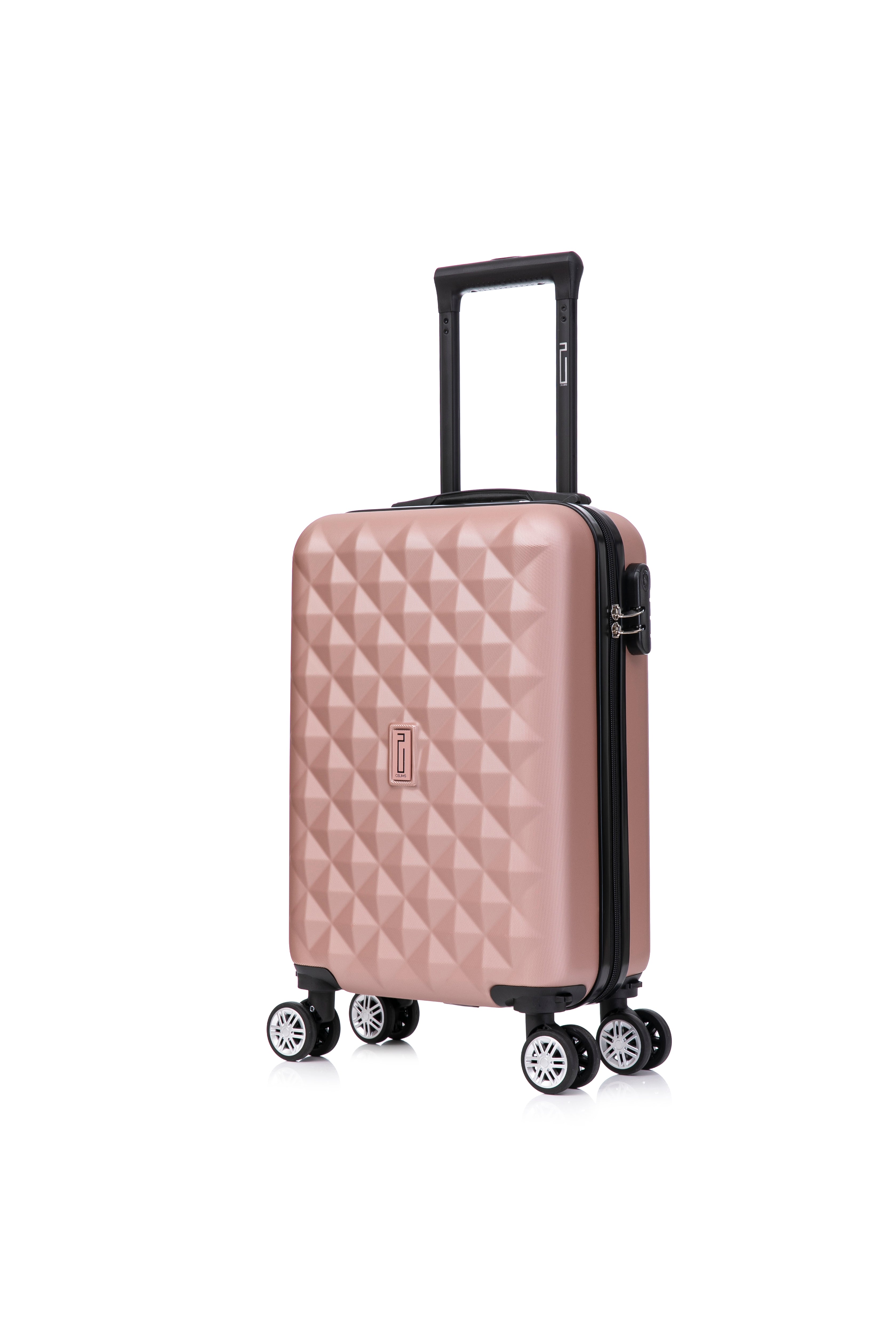 Valise ABS 45 × 36 × 20 cm – petit bagage cabine EasyJet/Ryanair - Rose