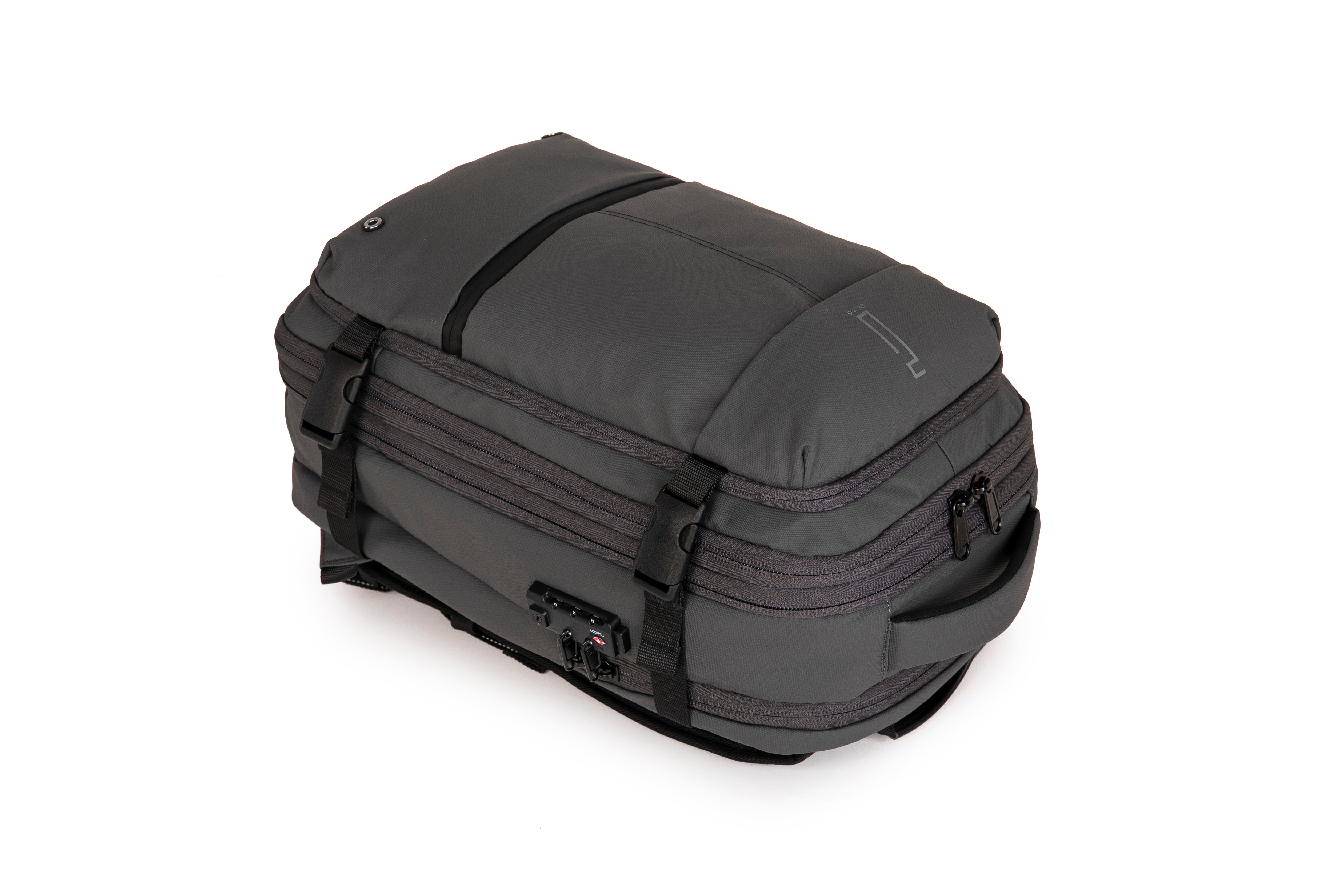 Mochila de viaje | Mochila de vacío | Impermeable – Negro con bomba