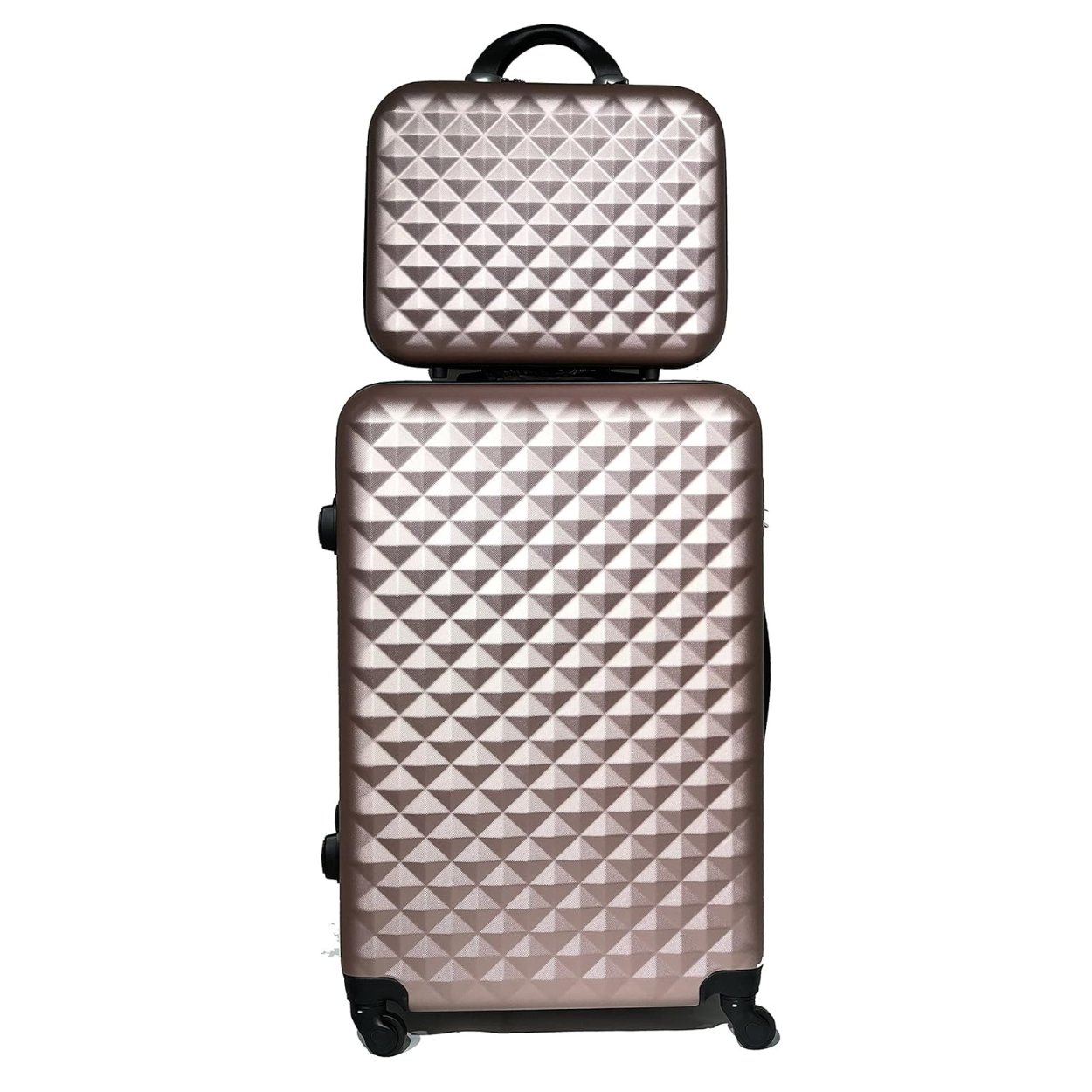 Valise Grande avec Vanity Urban | Grande Valise Rigide | 75x45x28 | Rose Gold - Celims France