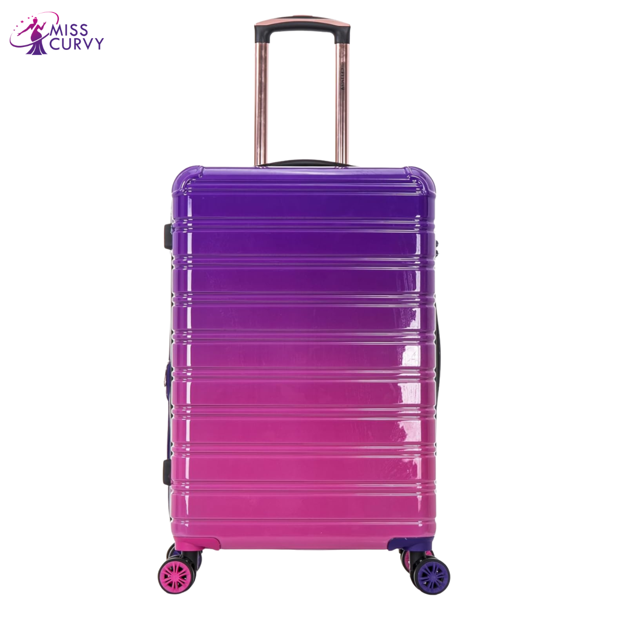 Mittlerer Koffer aus Polycarbonat | 20 kg Koffer | 65x40x25 | Lila Farbverlauf