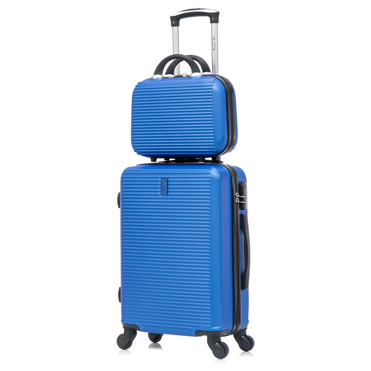 Set De Valise 5 pièces Week-end | Valise Cabine | Valise Moyenne | Valise Grande | 2x Vanity – Bleu - Celims France