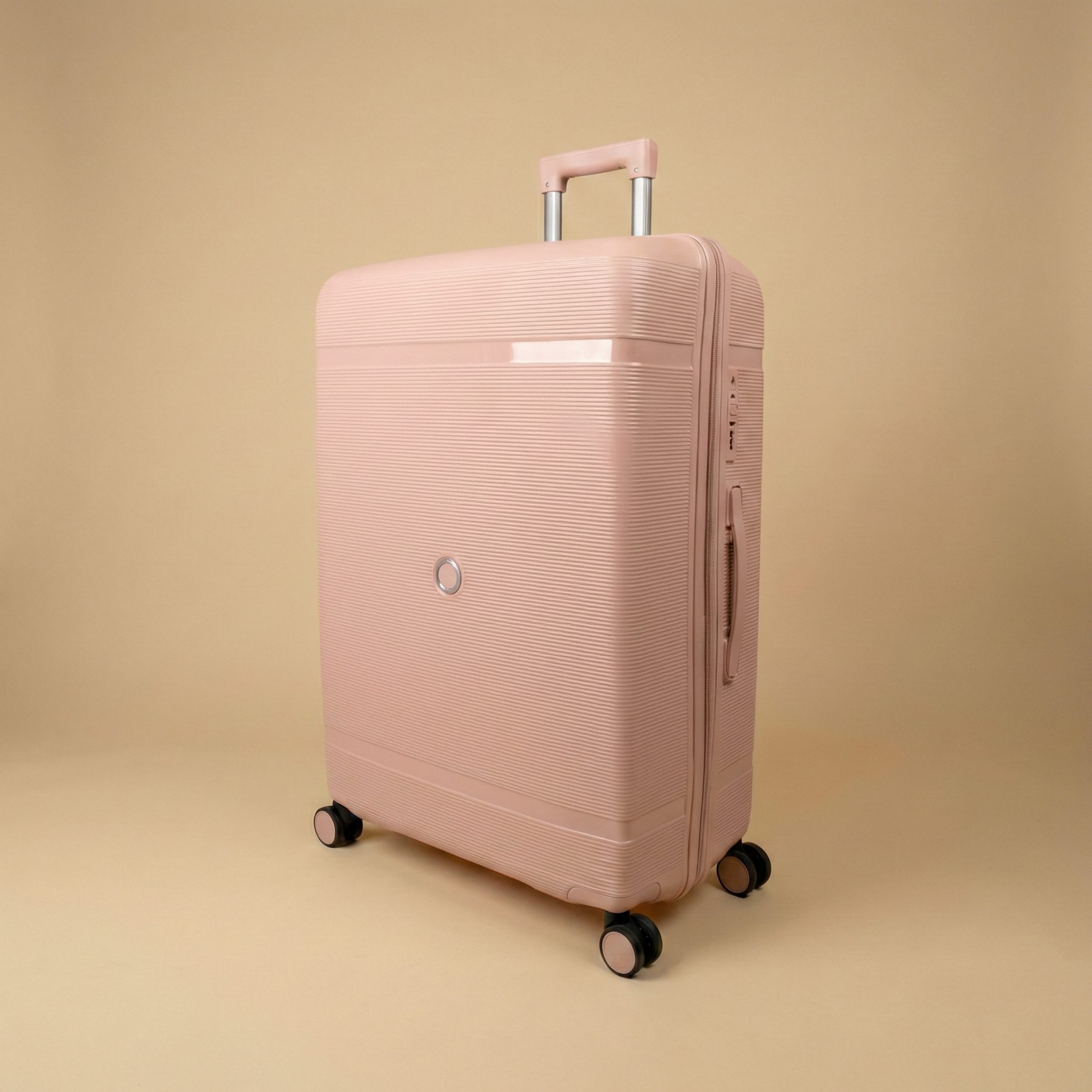 Set 3 Valises – Polypropylène (XL-75cm) (L-65cm) (S-55cm) – Rose Pale