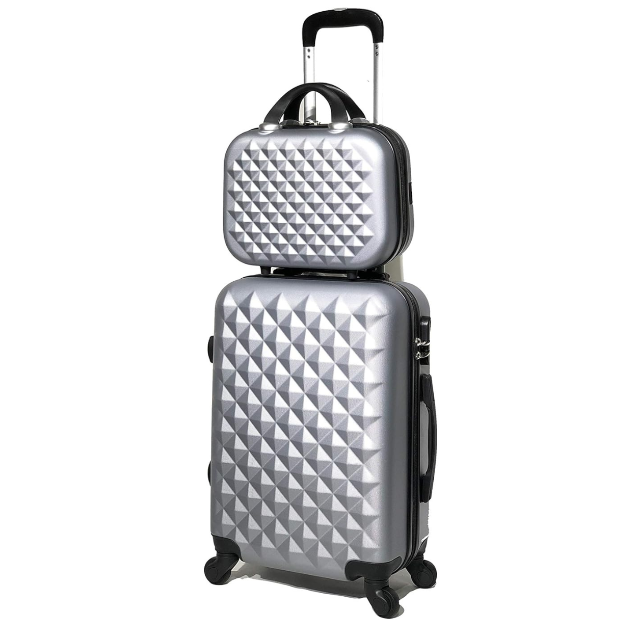 Valise Cabine avec Vanity  Urban | Bagage Cabine | 55x40x20 | Argent - Celims France