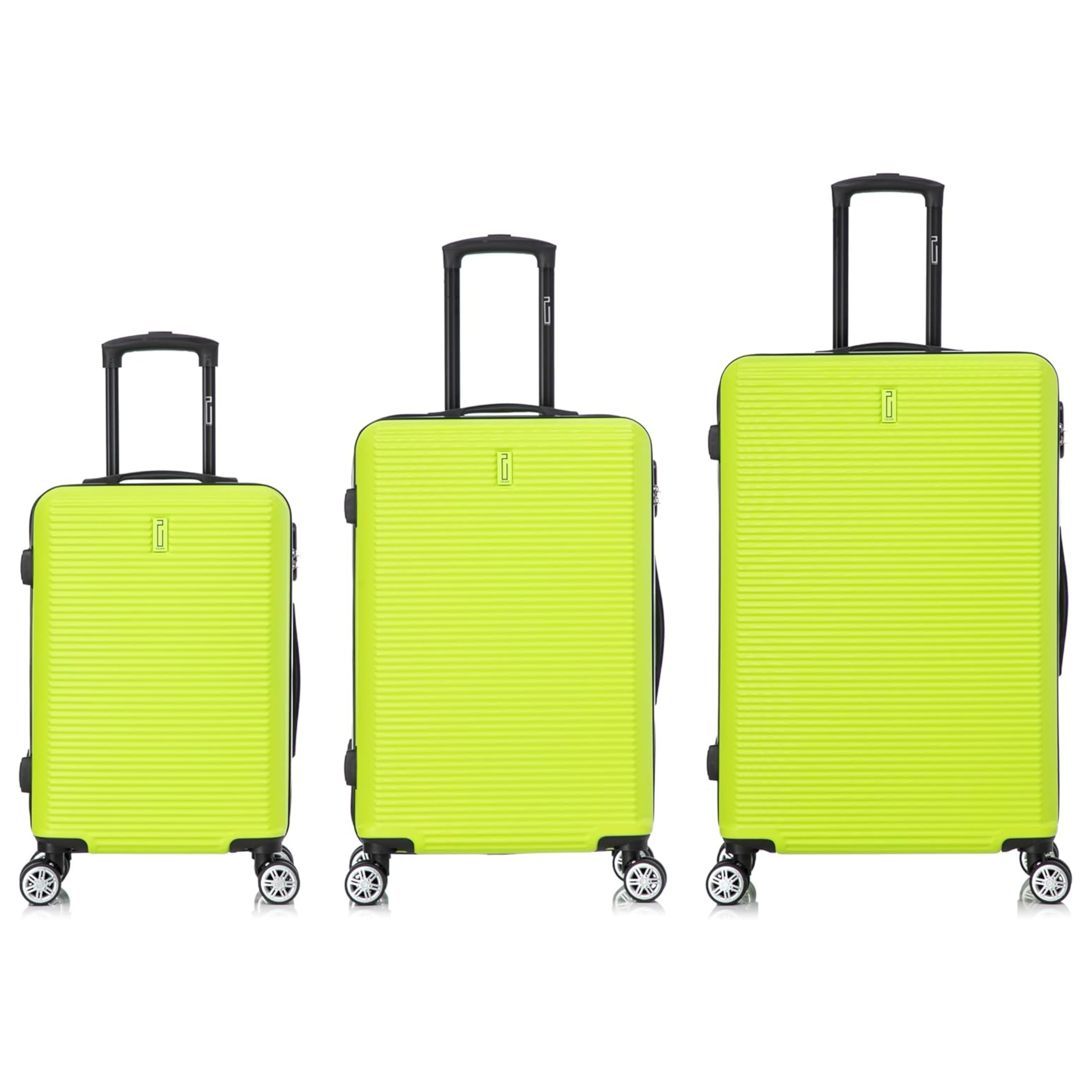 3-teiliges Wochenendkoffer-Set – Kabinenkoffer | Mittlerer Koffer | Großer Koffer – Grün