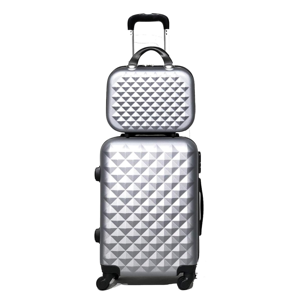 Valise Cabine avec Vanity  Urban | Bagage Cabine | 55x40x20 | Argent - Celims France
