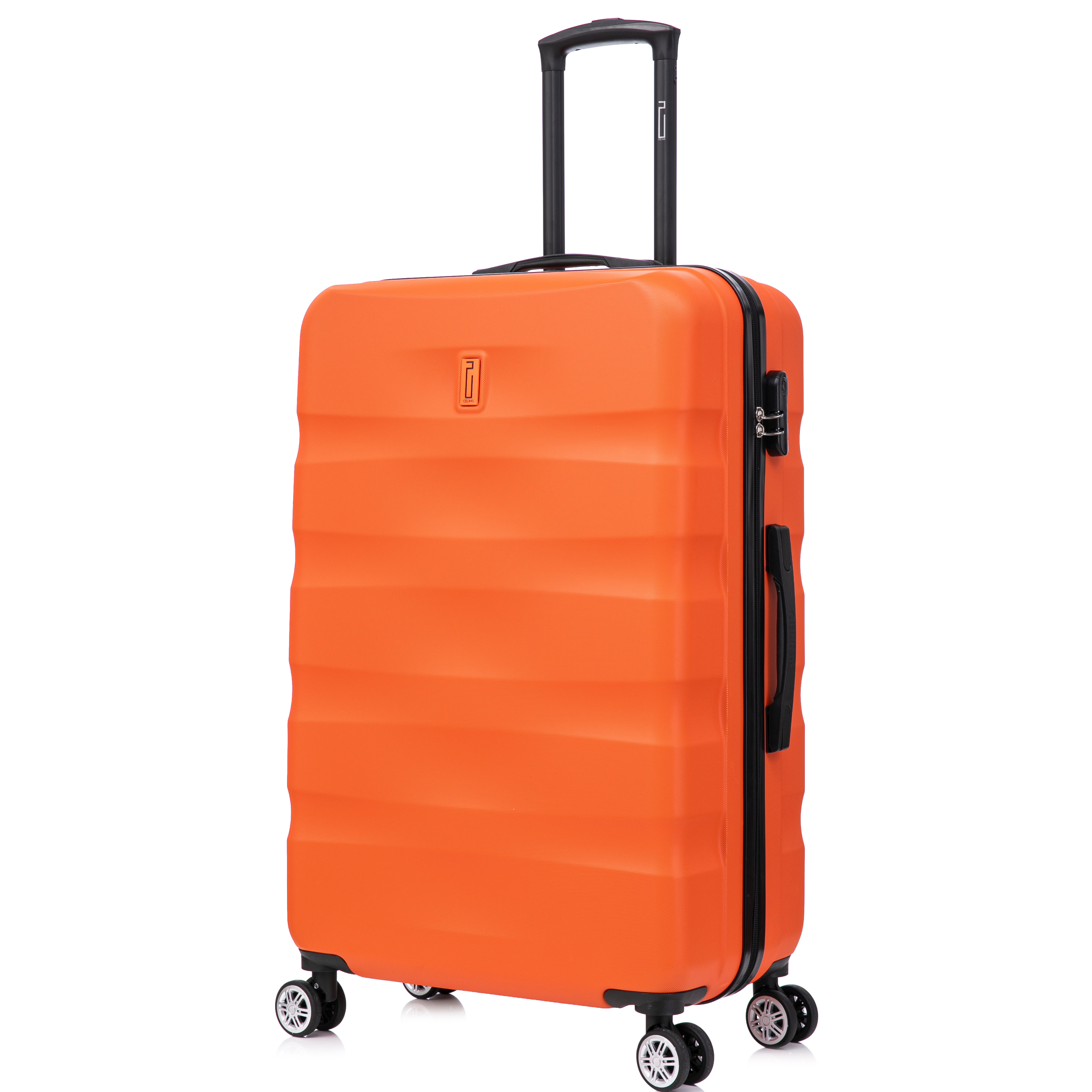 Valise rigide orange 75 × 45 × 28 cm – ABS léger & serrure TSA