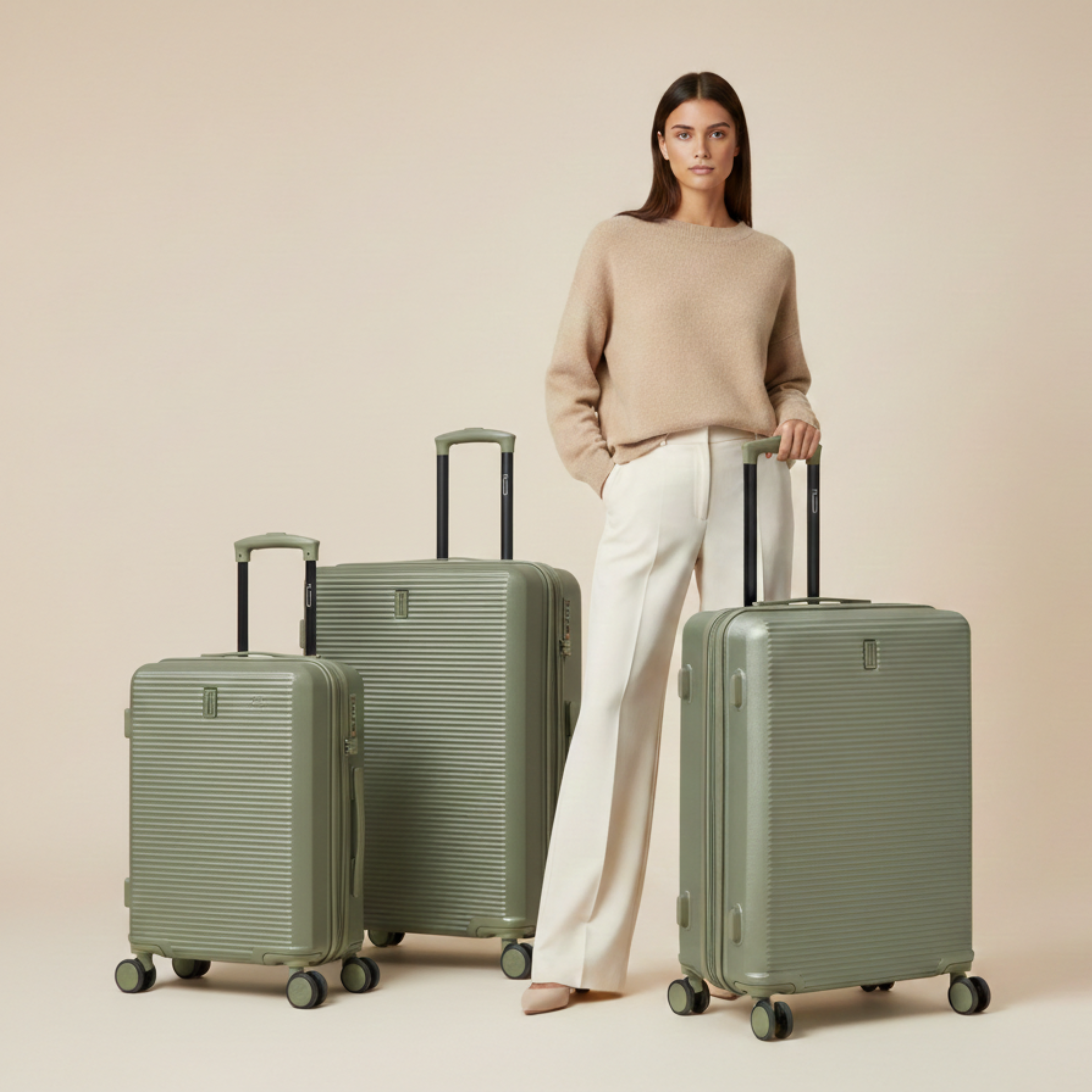 Set 3 Valises Linea Premium – ABS Extensible (XL-75cm) (L-65cm) (S-55cm)