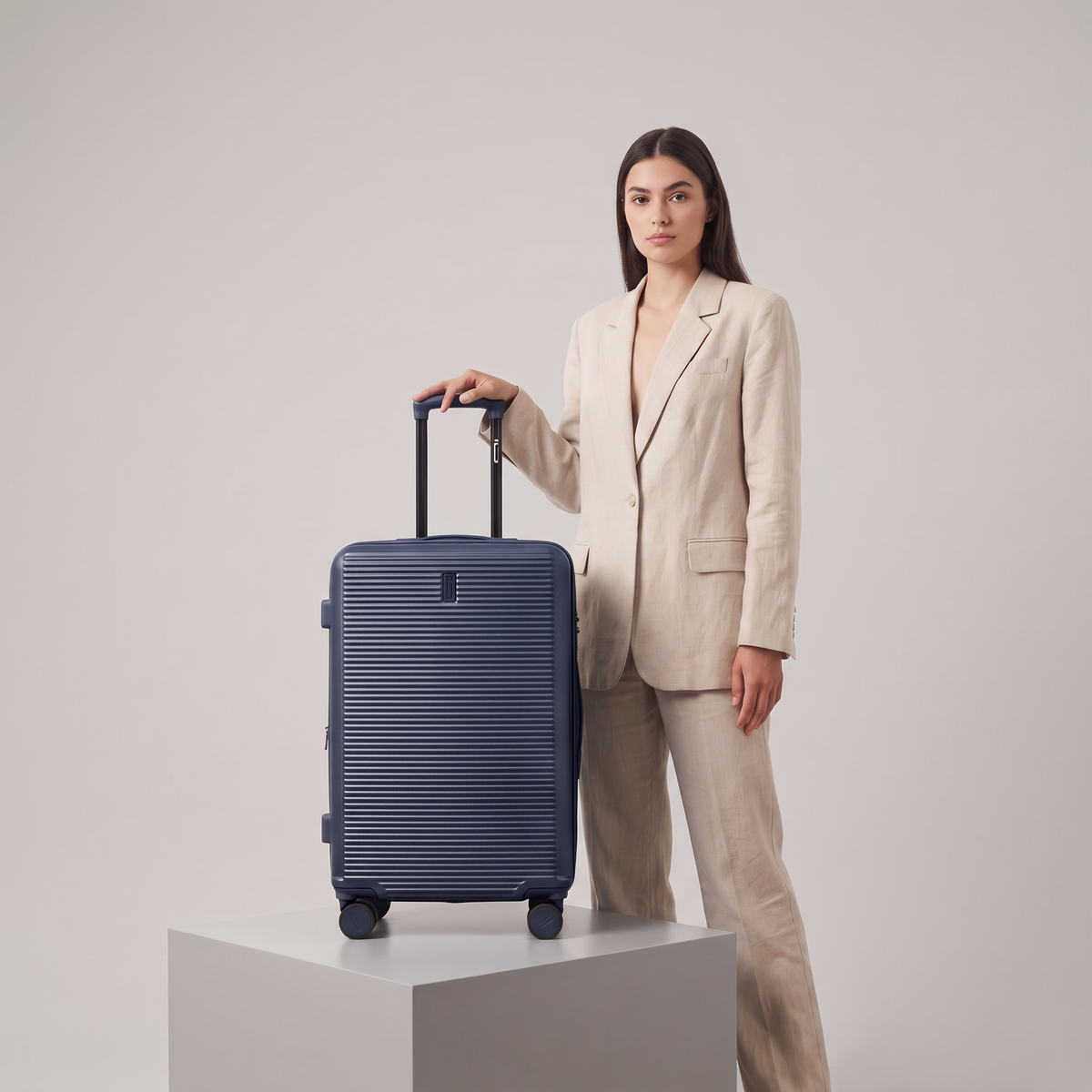 Valise Cabine 55 cm ABS – Linea Premium - Extensible & Serrure TSA