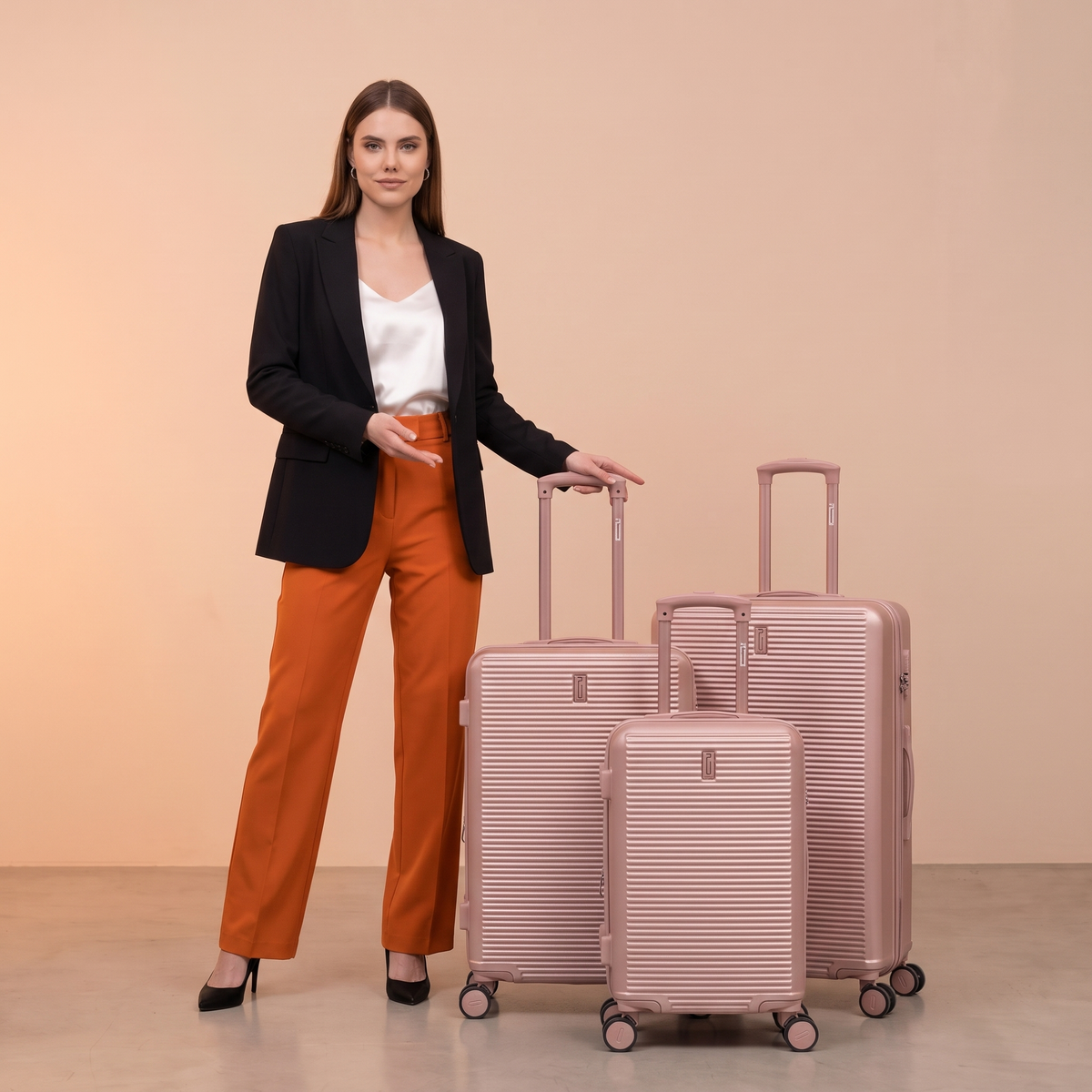 Set 3 Valises Linea Premium – ABS Extensible (XL-75cm) (L-65cm) (S-55cm)